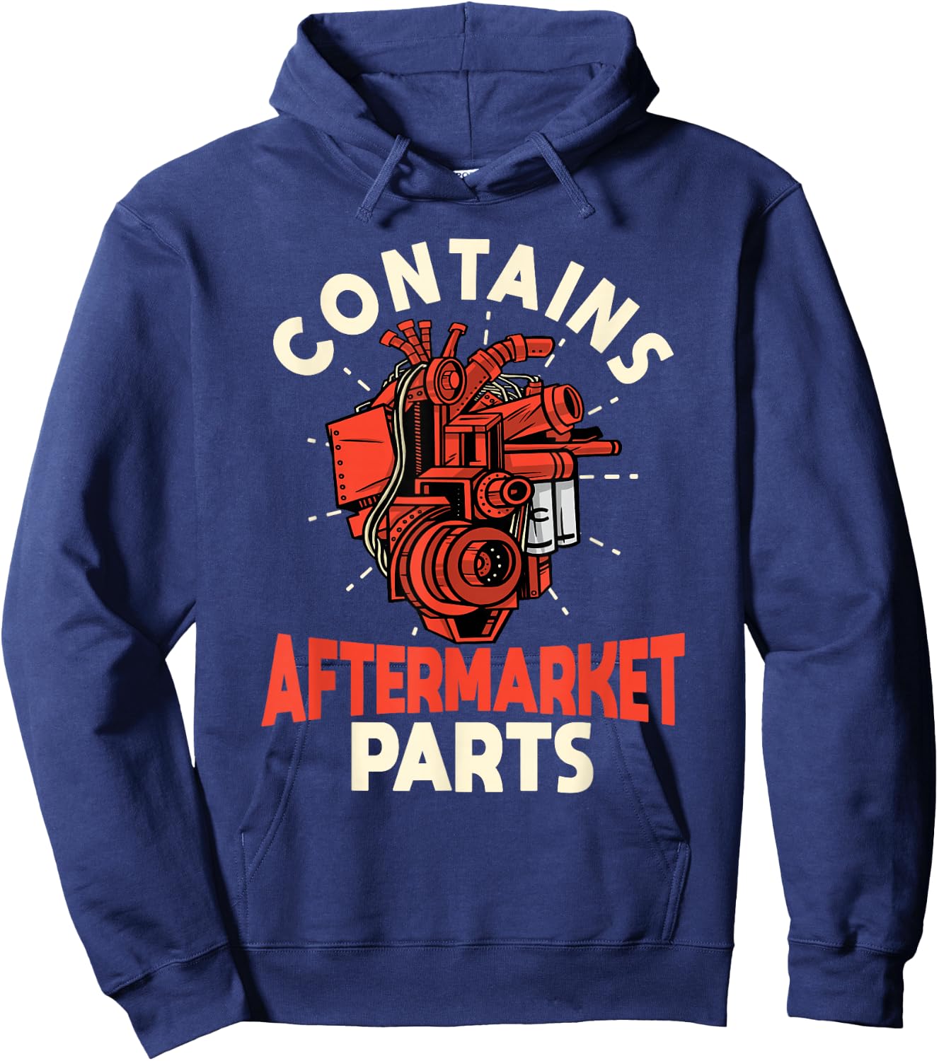 Contains Aftermarket Parts Open Heart Surgery Survivor Hoodie - Hoodie | Navy