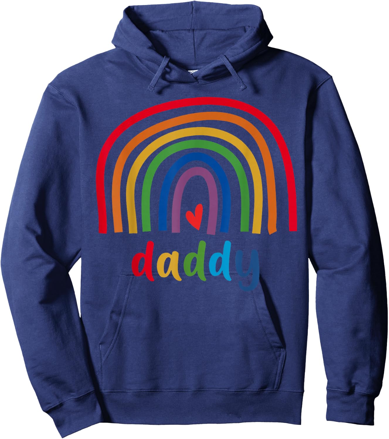 Daddy Rainbow Gifts Men Family Matching Birthday Hoodie - Hoodie | Navy