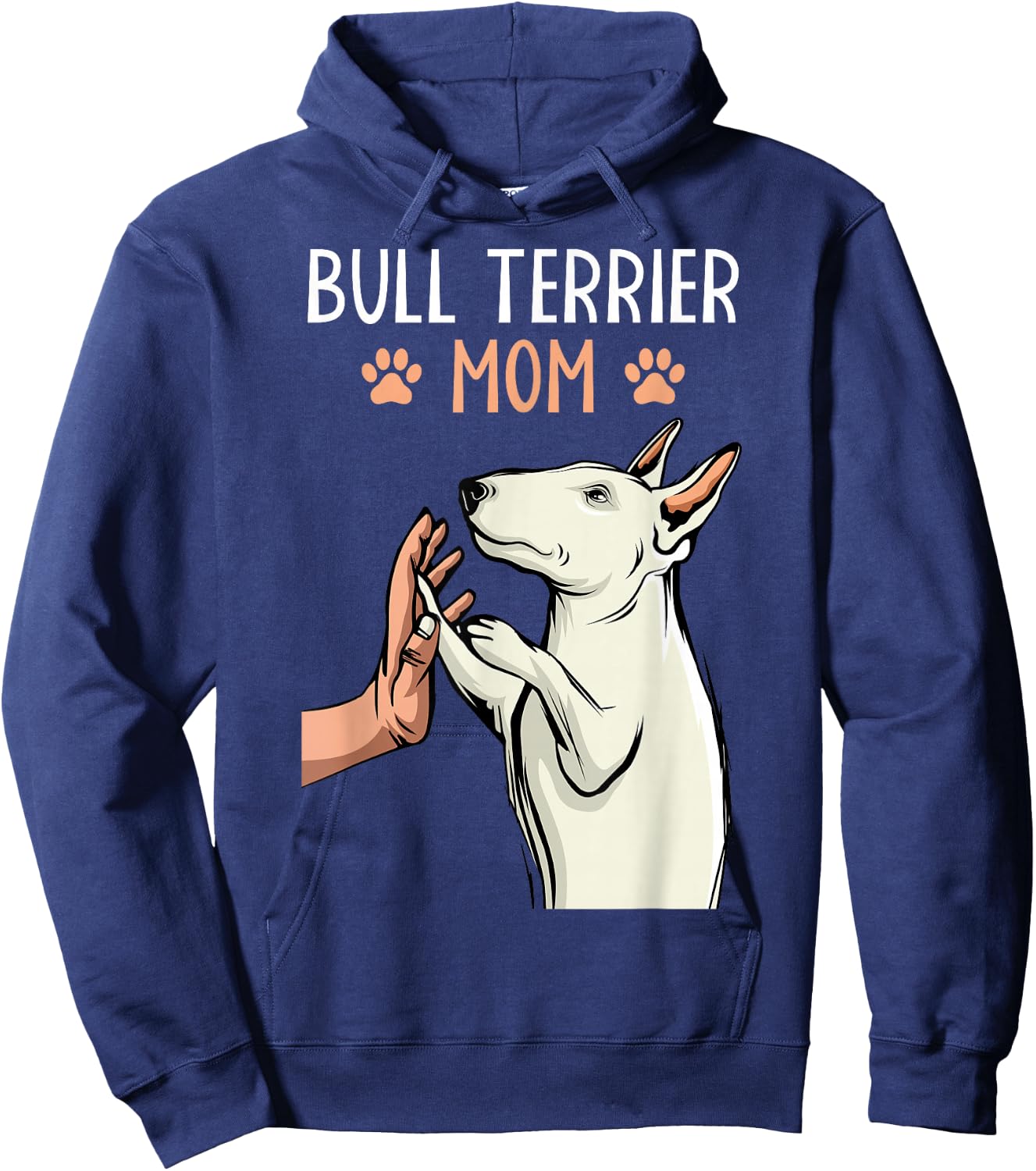 Bull Terrier Mom Bullterrier Dog Lover Owner Women Hoodie - Hoodie | Navy