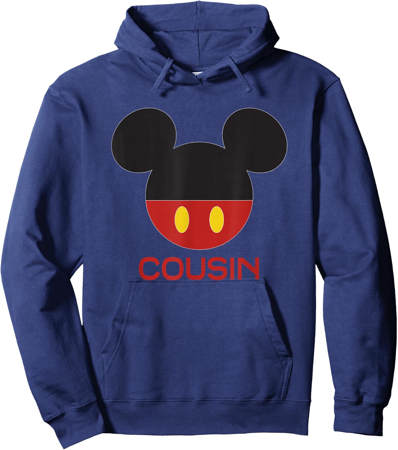 Disney Mickey Mouse Red Shorts Icon Cousin Family Hoodie - Hoodie | Navy