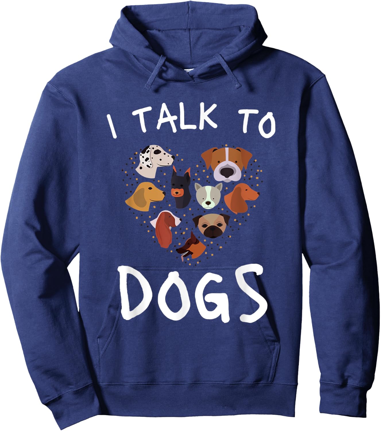I Talk To Dogs Funny Dog Whisperer Women Kids Hoodie - Hoodie | Navy