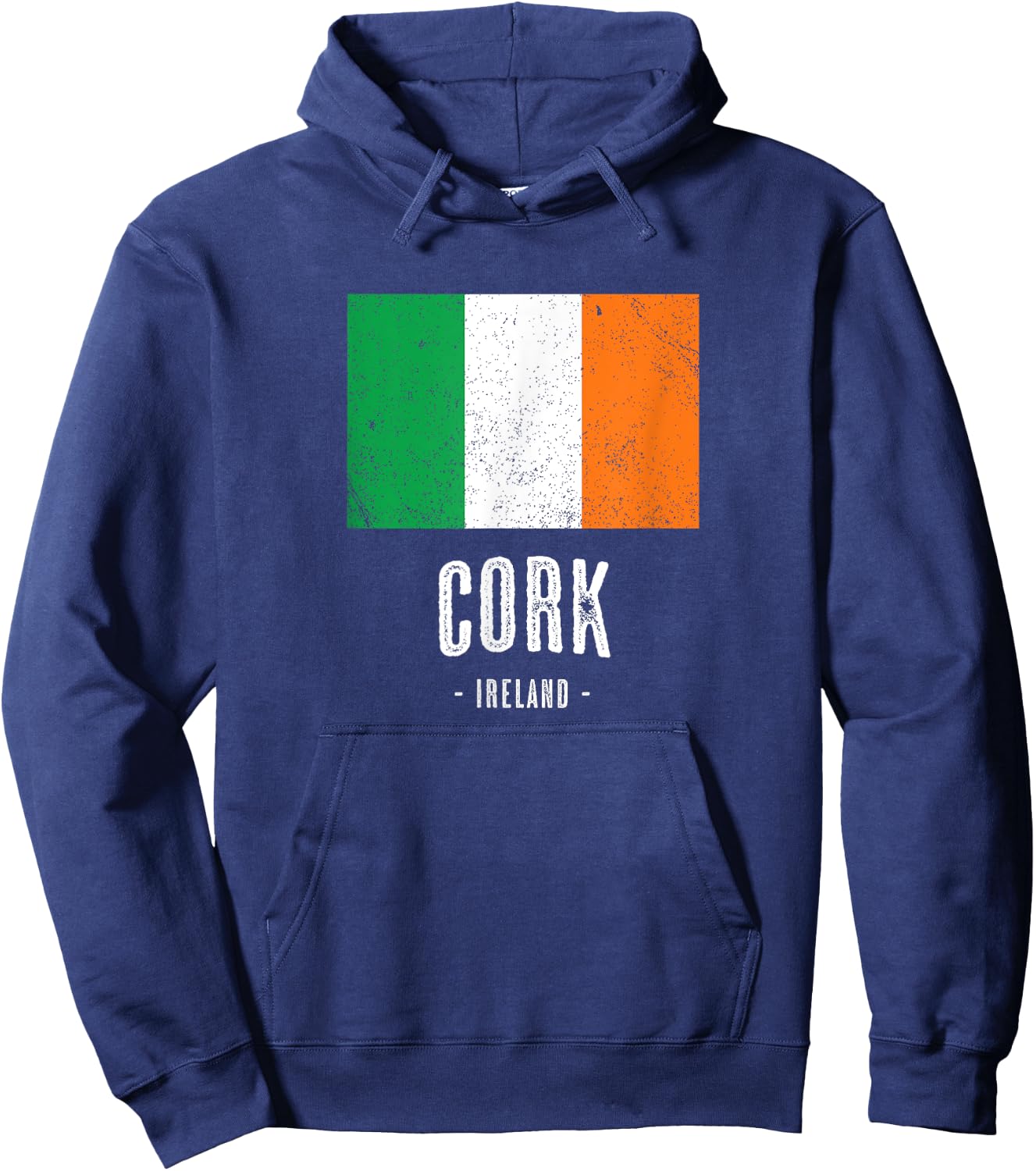 City of CORK - Ireland | Irish Flag Souvenir Hoodie - Hoodie | Navy