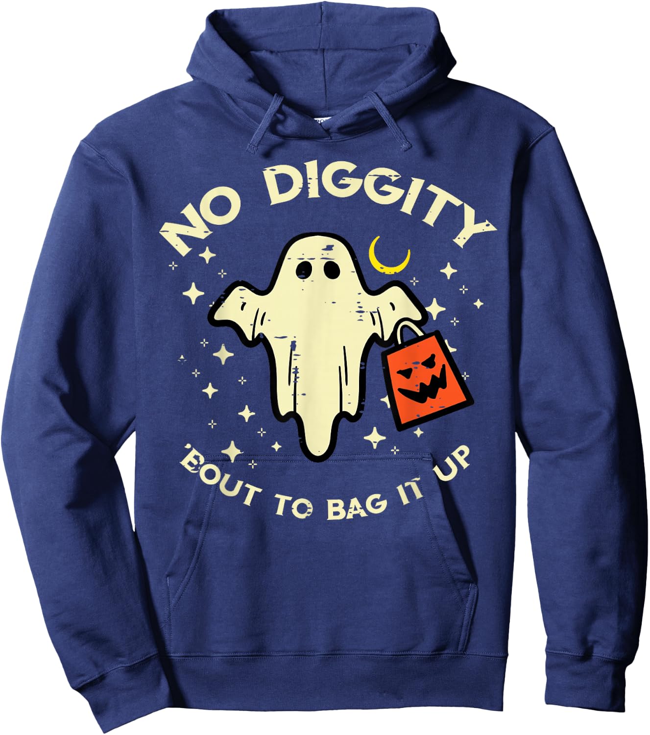 Halloween Ghost Costume Toddler Boys Girls Kids Women Men Hoodie - Hoodie | Navy