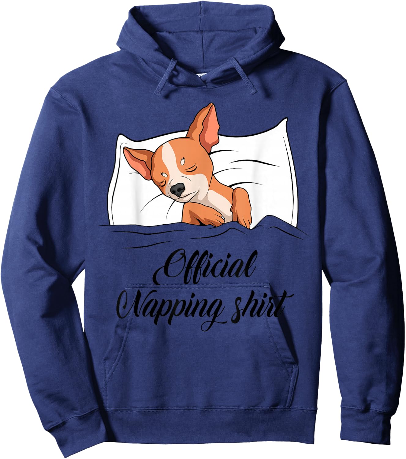 Sleeping Chihuahua Pyjamas Dog Lover Gift Official Napping Hoodie - Hoodie | Navy