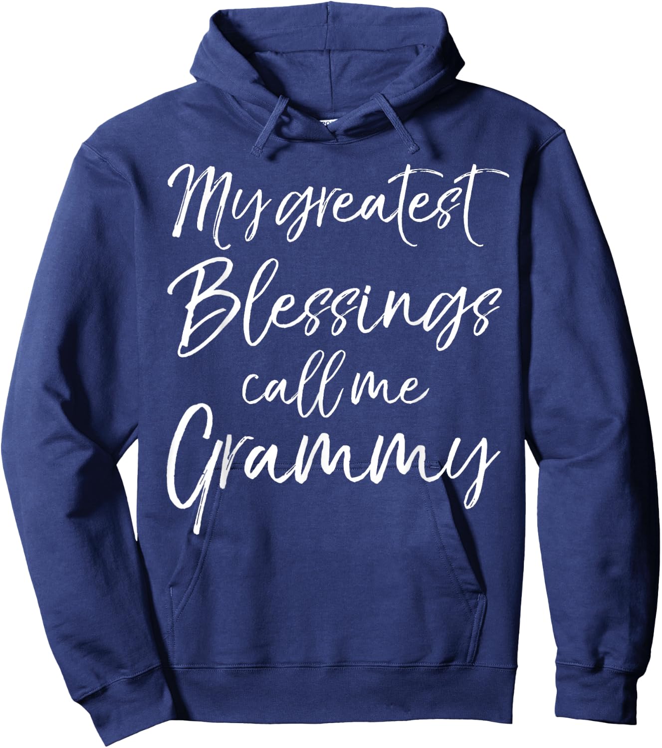 Christian Grandma Gift My Greatest Blessings Call Me Grammy Hoodie - Hoodie | Navy