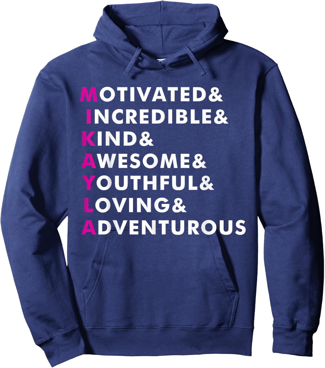 Mikayla Name Shirt Personalized Gift Hoodie - Hoodie | Navy