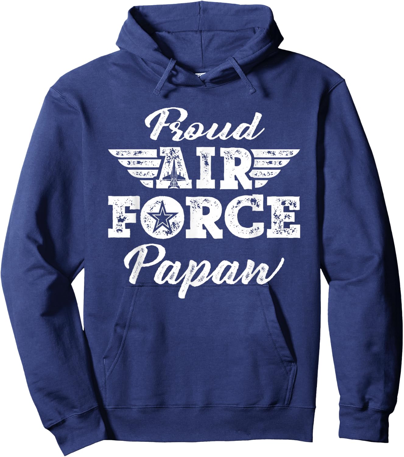 Proud US Air Force Papaw Pride Military Family Grandpa Gifts Hoodie - Hoodie | Navy
