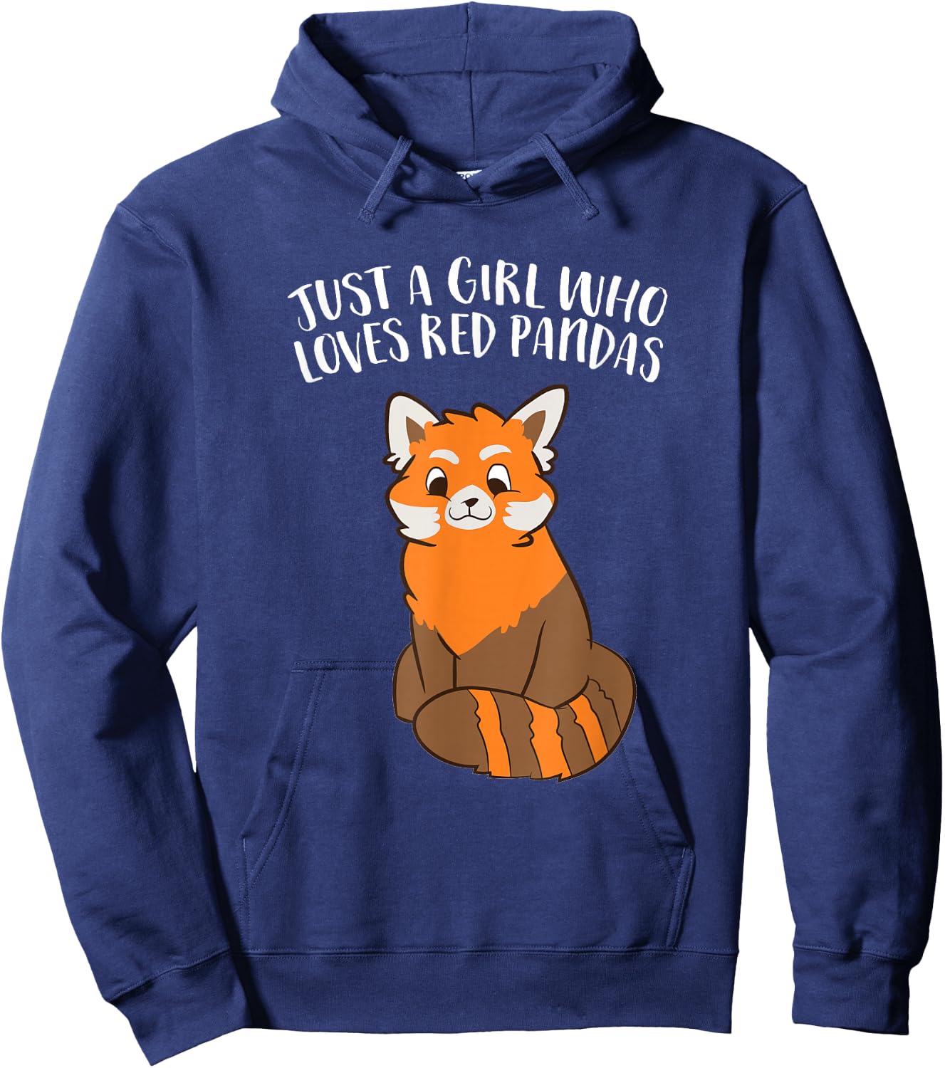 Just a Girl Who Loves Red Pandas Hoodie - Hoodie | Navy
