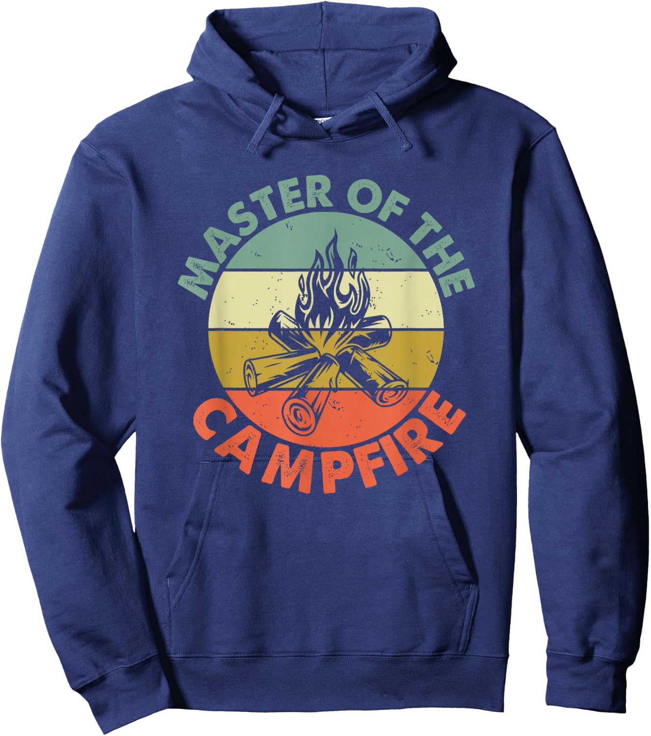 Master of The Campfire Dad Camping Shirt Camping Dad Gift Hoodie - Hoodie | Navy