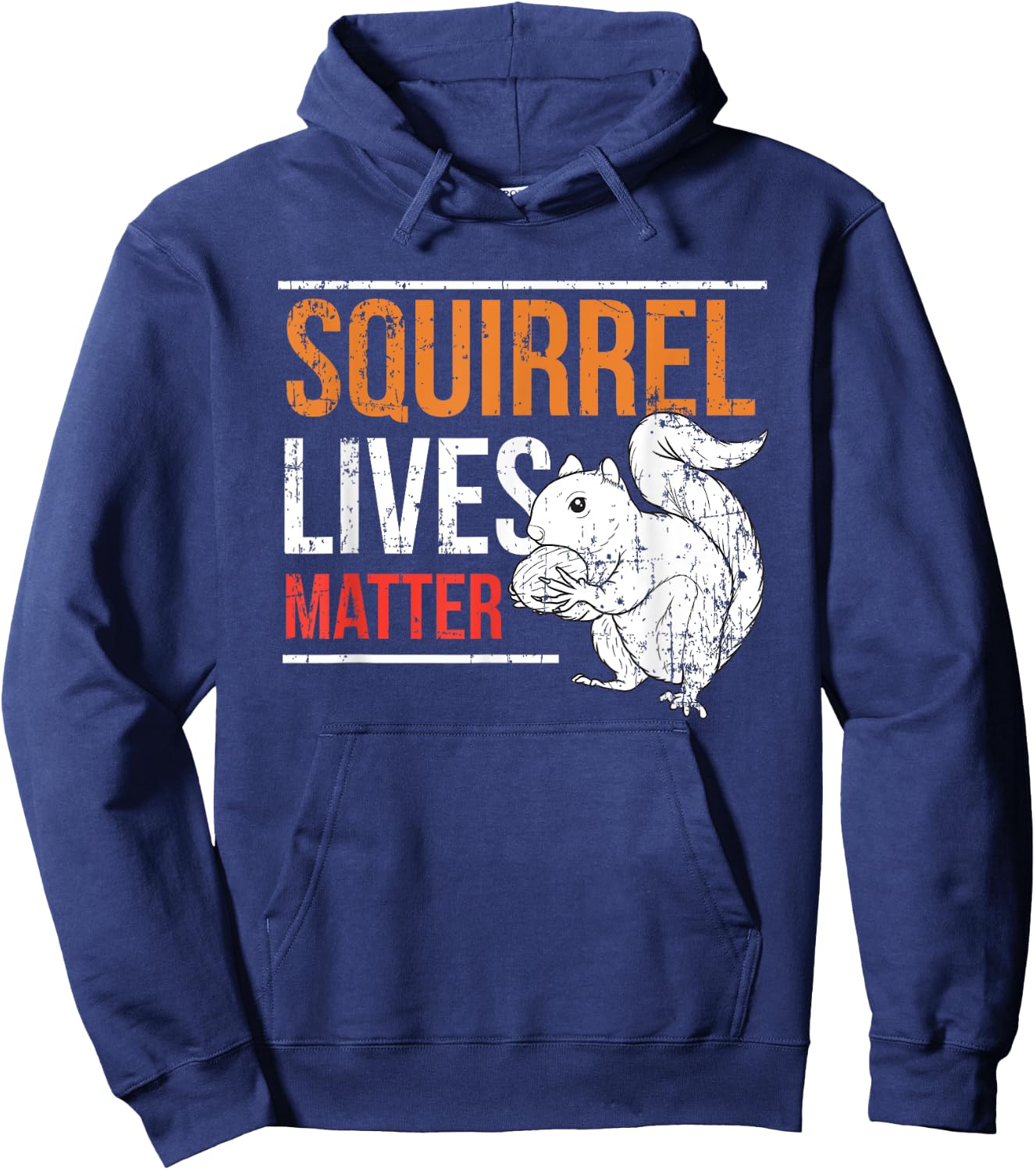 Funny Vintage Squirrel Lives Matter Gift Women Kids Hoodie - Hoodie | Navy