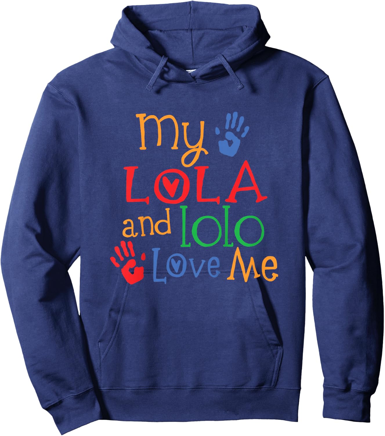 My Lola and Lolo Love Me Hoodie - Hoodie | Navy