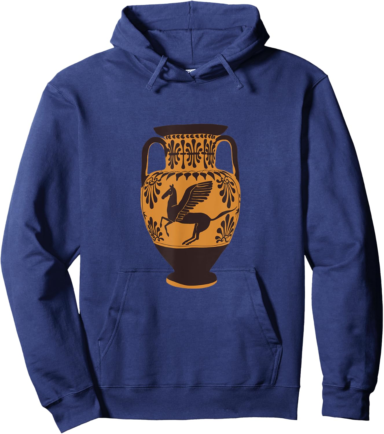 Pegasus Ancient Greek Vase Illustration for Classicists Hoodie - Hoodie | Navy