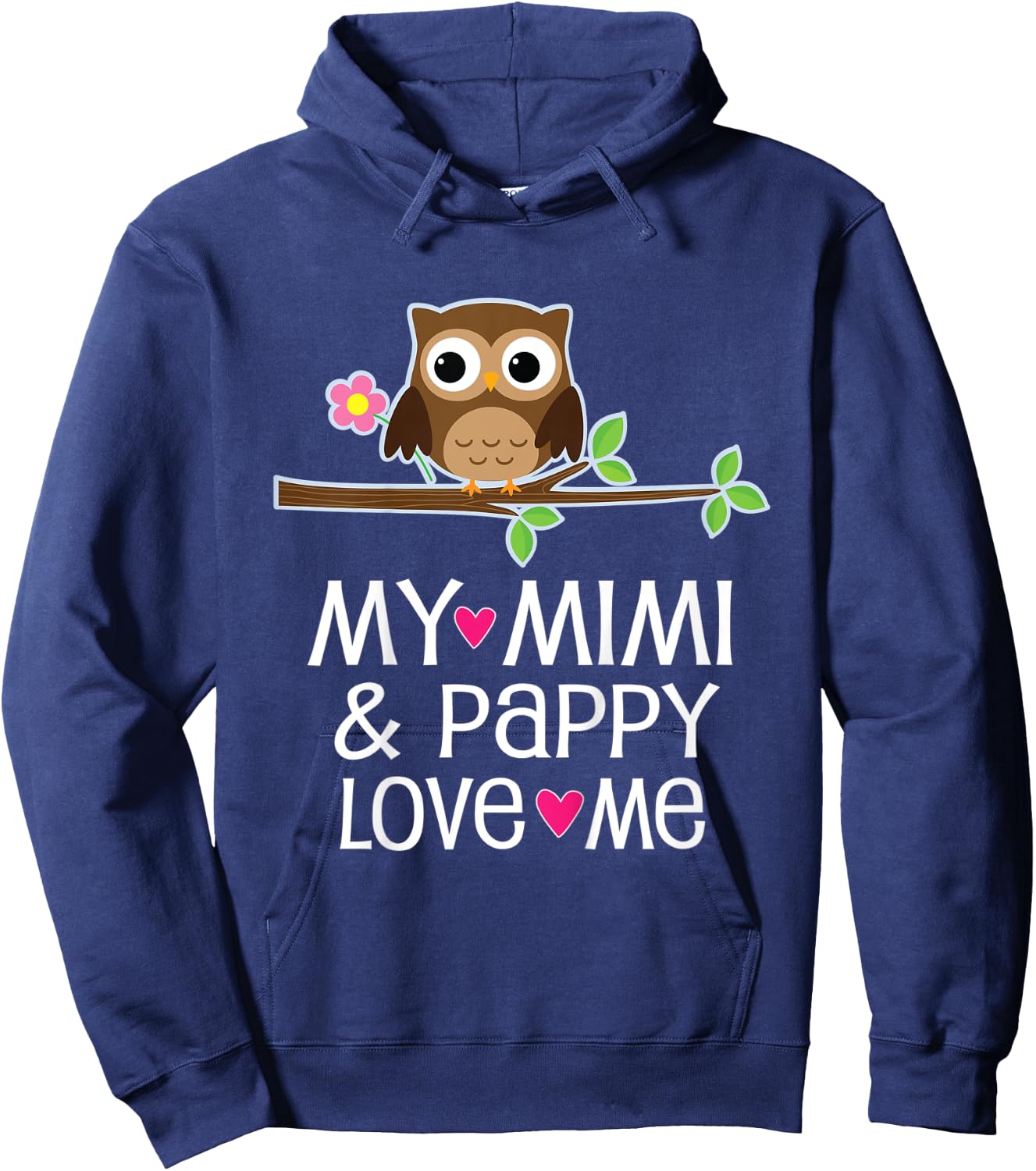 Kids My Mimi and Pappy Love Me Hoodie - Hoodie | Navy