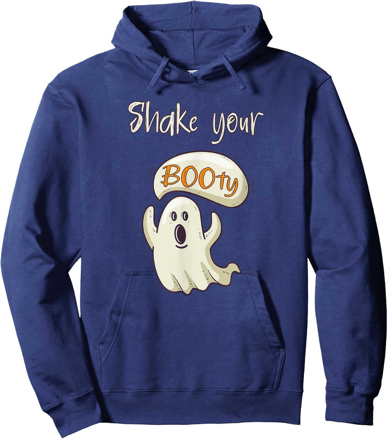 Funny Happy Halloween Costume Shake Your Booty Ghost Hoodie - Hoodie | Navy