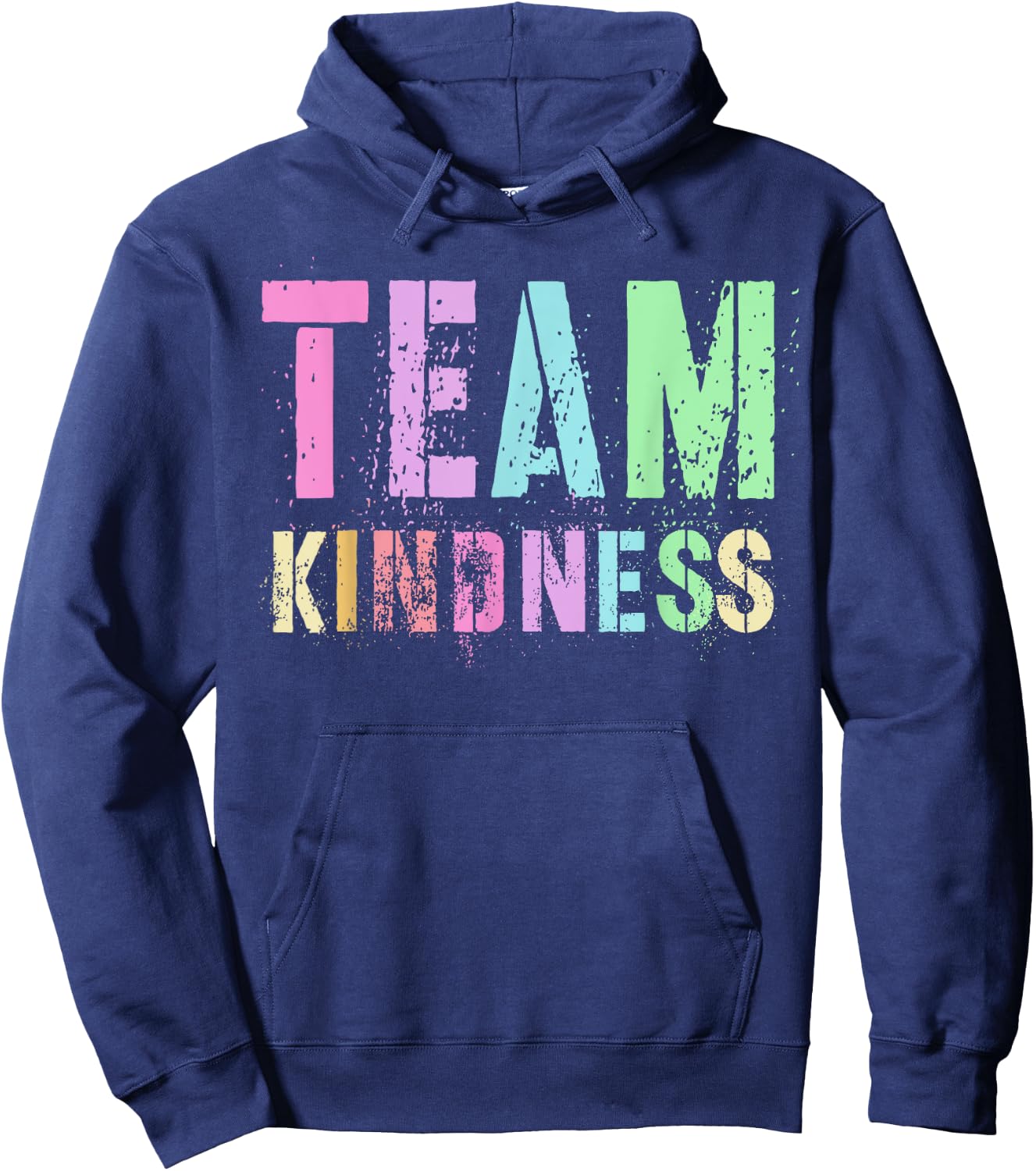 Vintage TEAM KINDNESS Teacher Buddy Unity Day SPED Be Kind Women Kids Hoodie - Hoodie | Navy