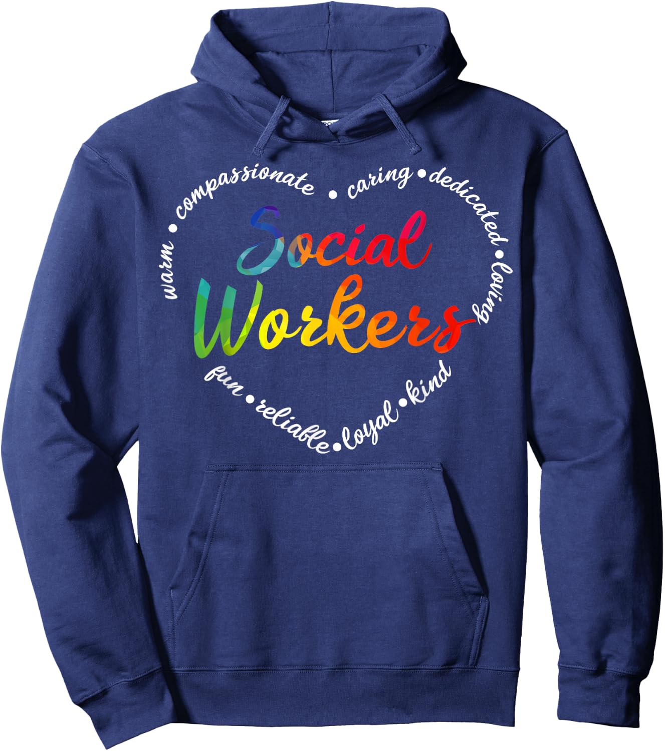 Social Worker Social Work Caseworker Public Servant Themed Hoodie - Hoodie | Navy