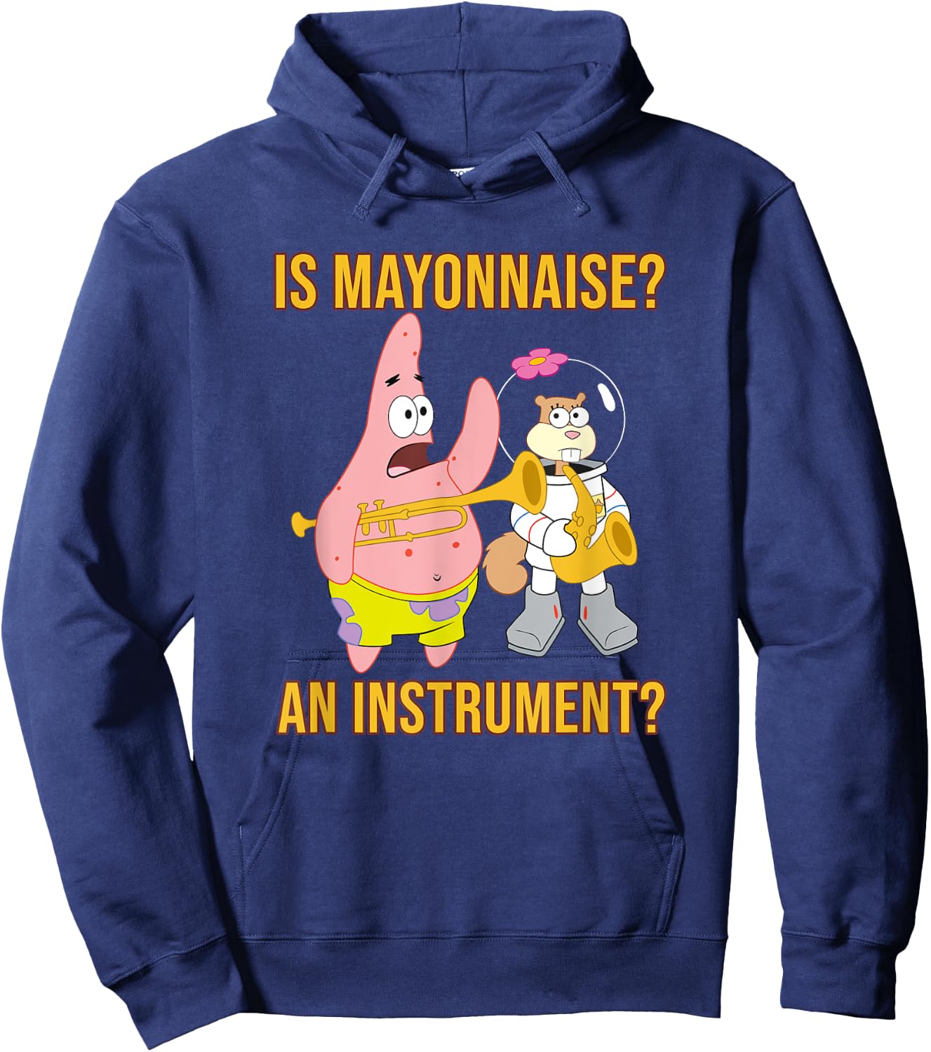 Mademark x SpongeBob SquarePants - Patrick & Sandy - Is Mayonnaise an Instrument? Hoodie - Hoodie | Navy