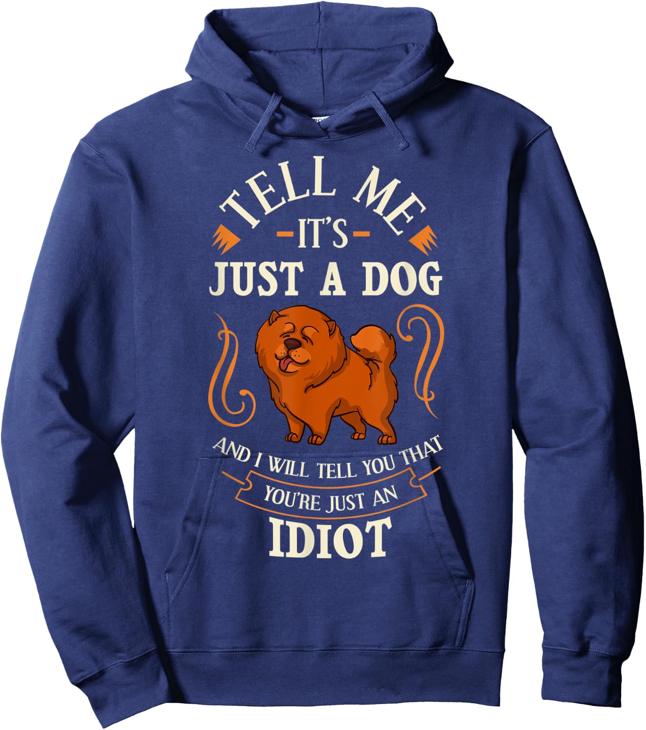 Chow Chow Dog Gift Puppies Owner Lover Men Women Hoodie - Hoodie | Navy
