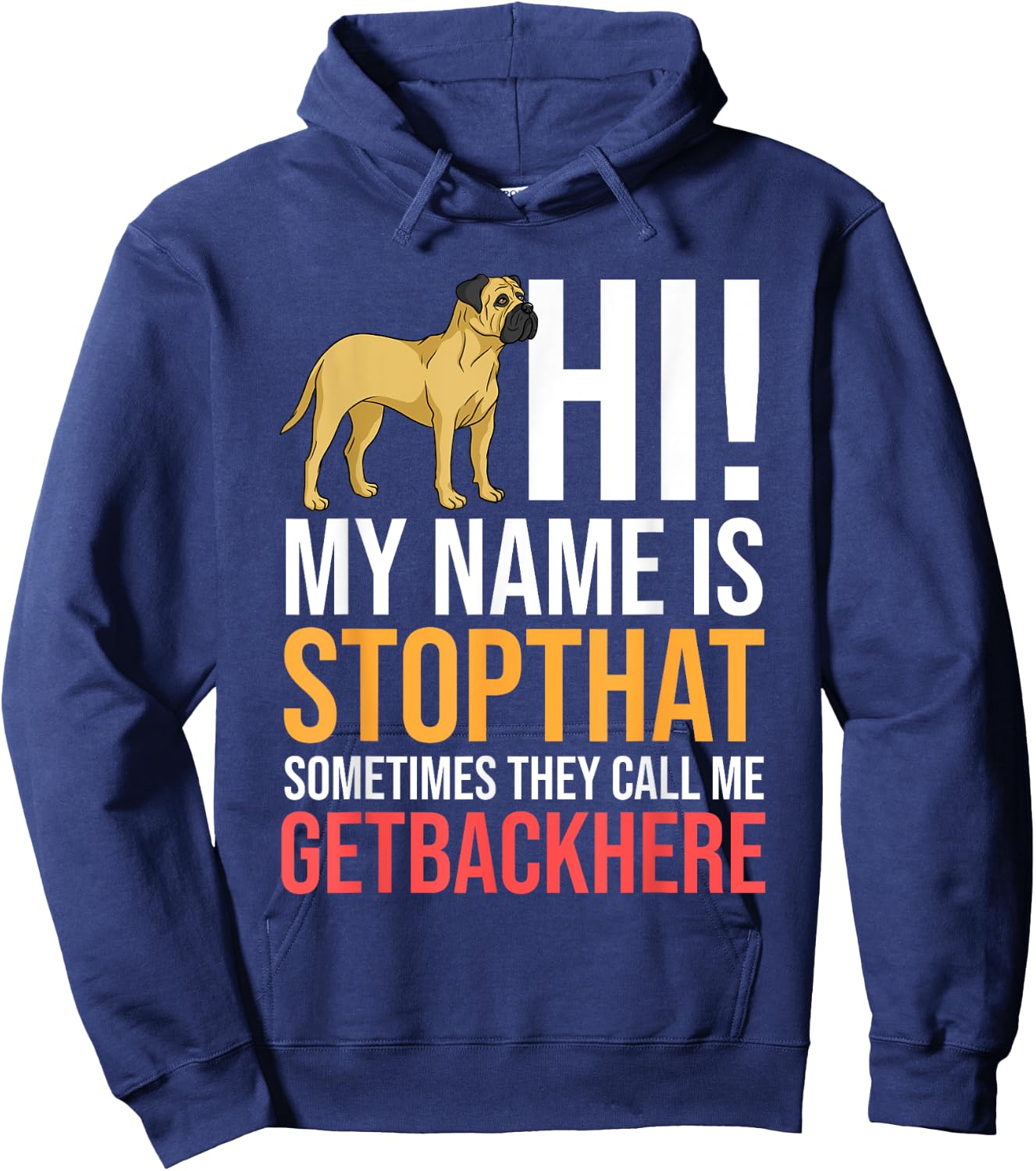 English Mastiff Dog Gift Puppies Owner Lover Women Girls Kids Hoodie - Hoodie | Navy