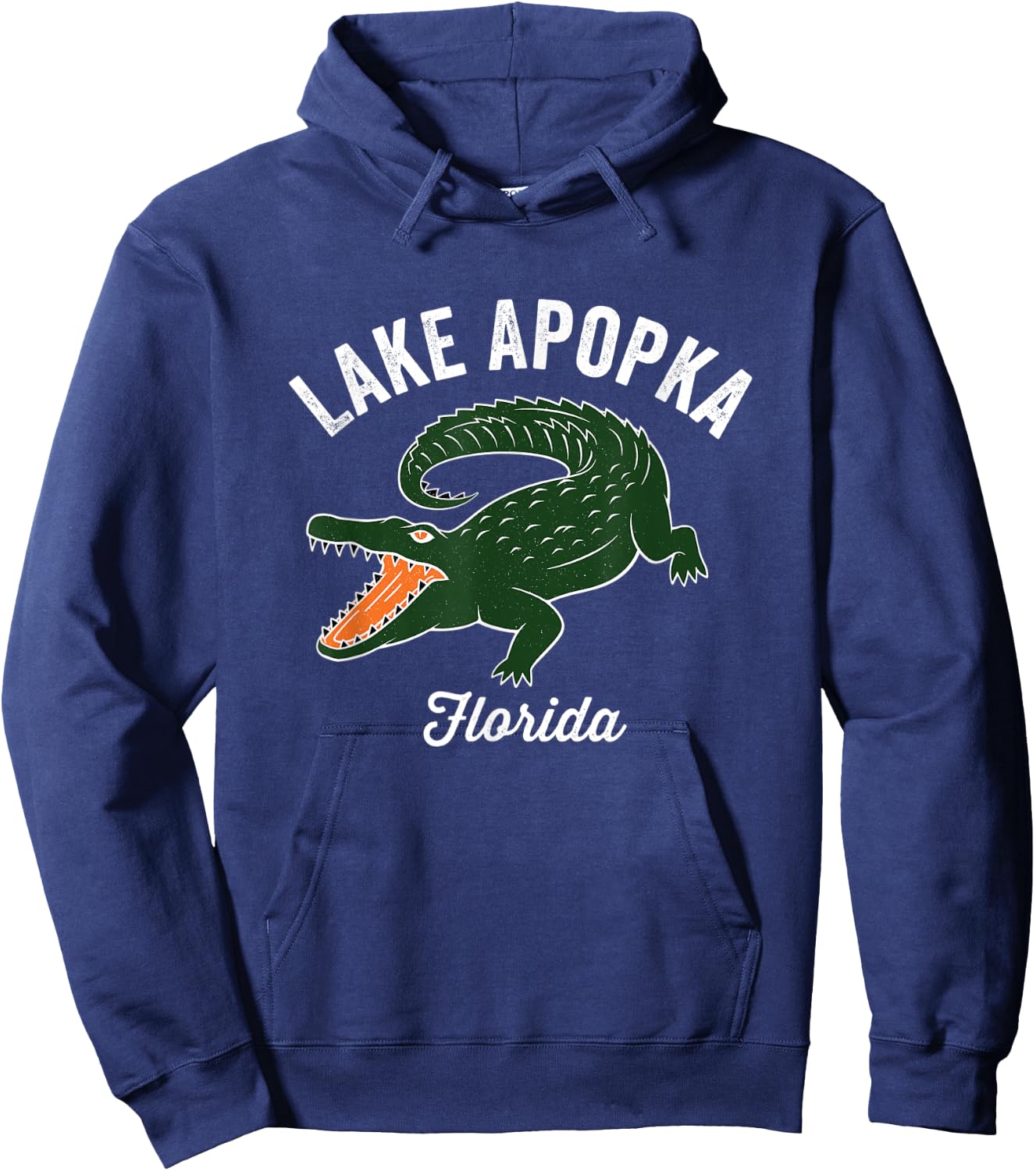 Lake Apopka Florida Alligator Graphic Hoodie - Hoodie | Navy