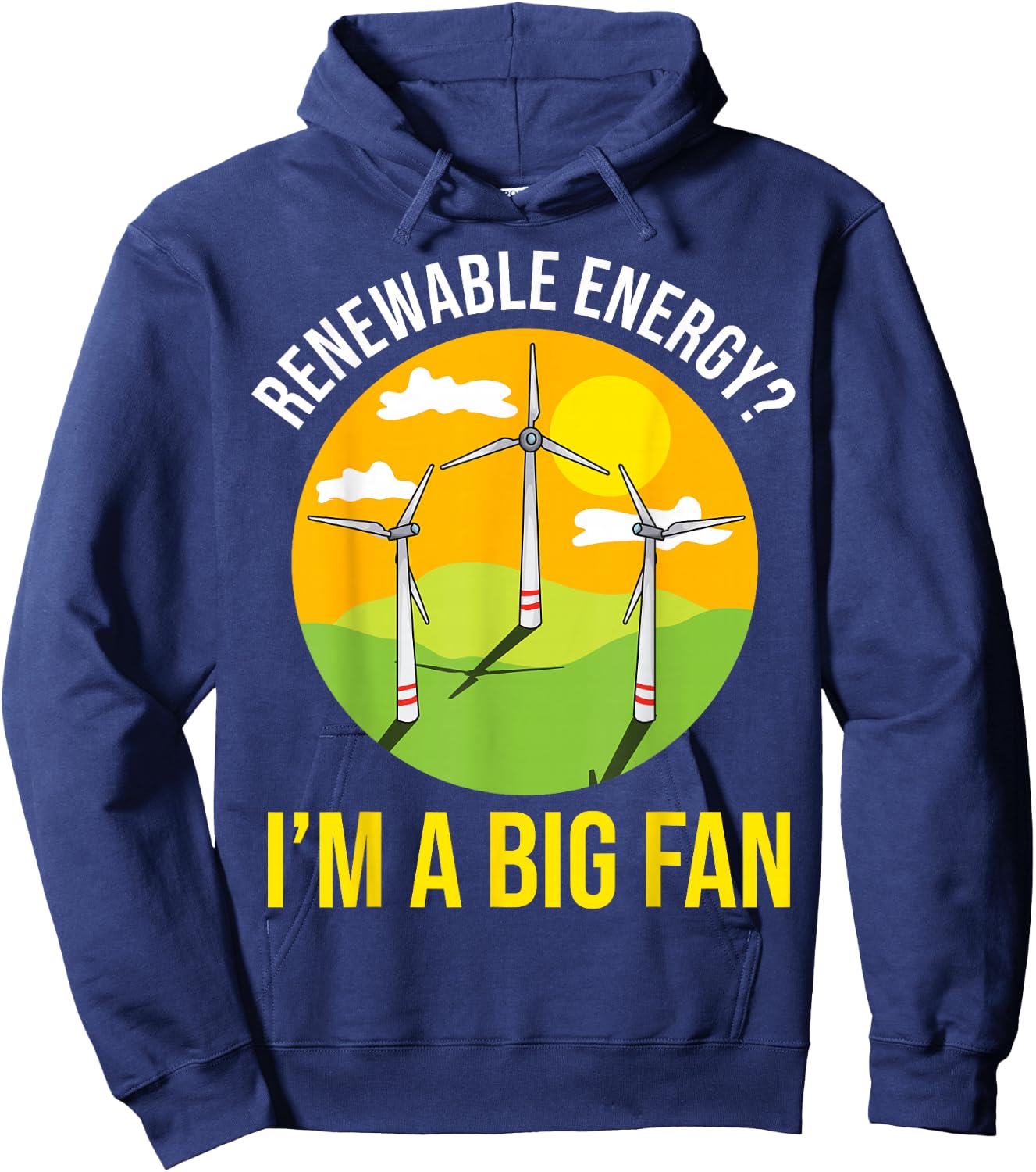 Renewable Energy Environmentally Friendly Science Nerd Gift Hoodie - Hoodie | Navy