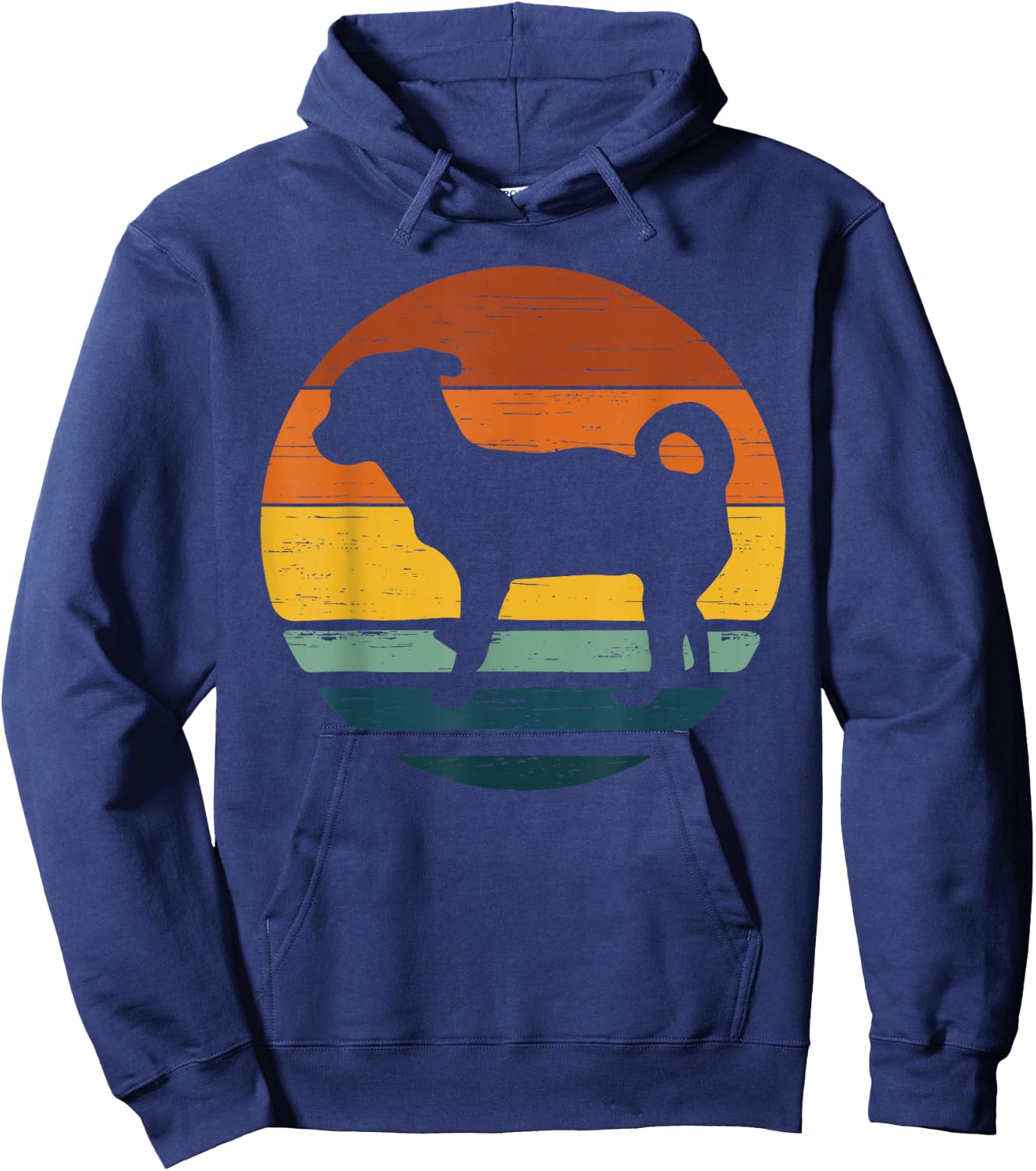 Cheagle Vintage Retro Mum Dad Dog Gift Hoodie - Hoodie | Navy