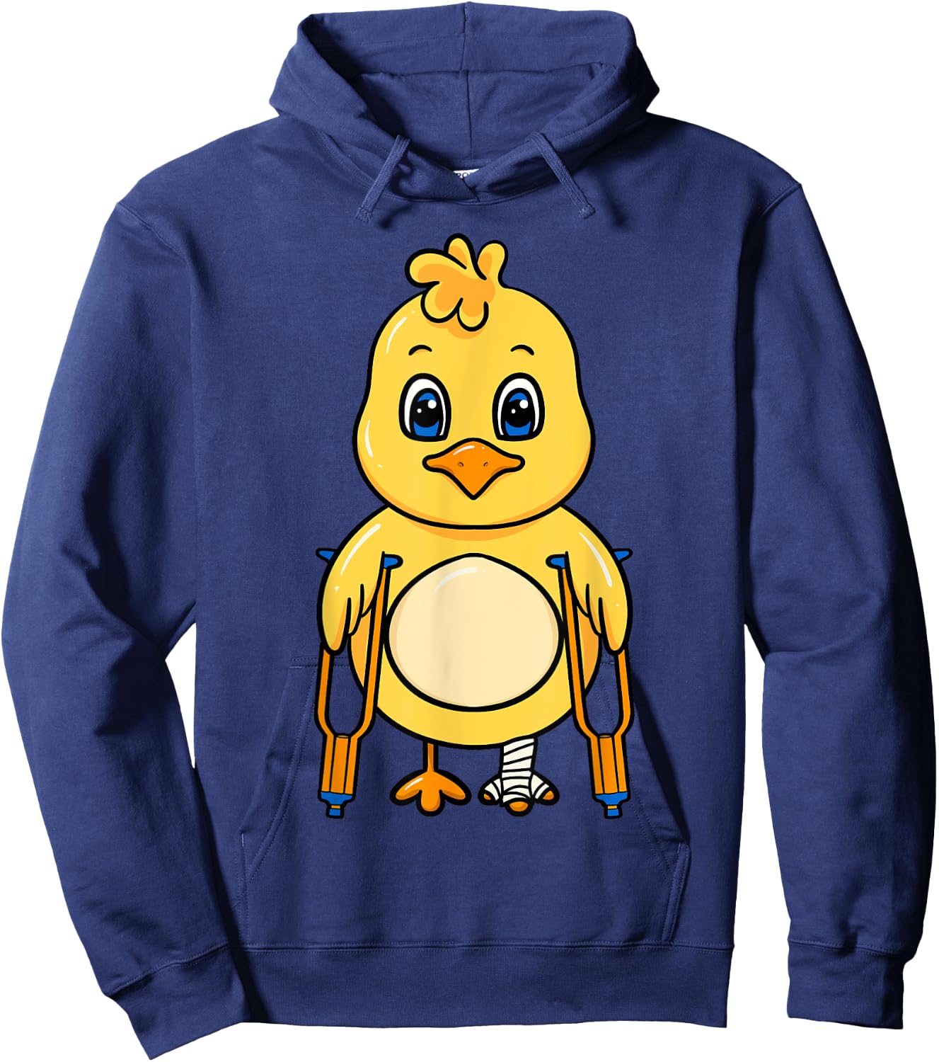 Chicken Broken Bones Foot Leg Injury Recovery Rehab Gift Hoodie - Hoodie | Navy