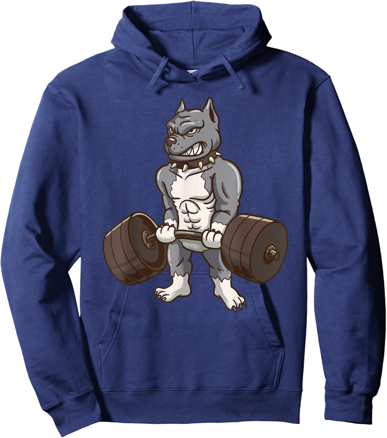 Pitbull Powerlifting Weight Lifting Dog Lovers Gift Hoodie - Hoodie | Navy
