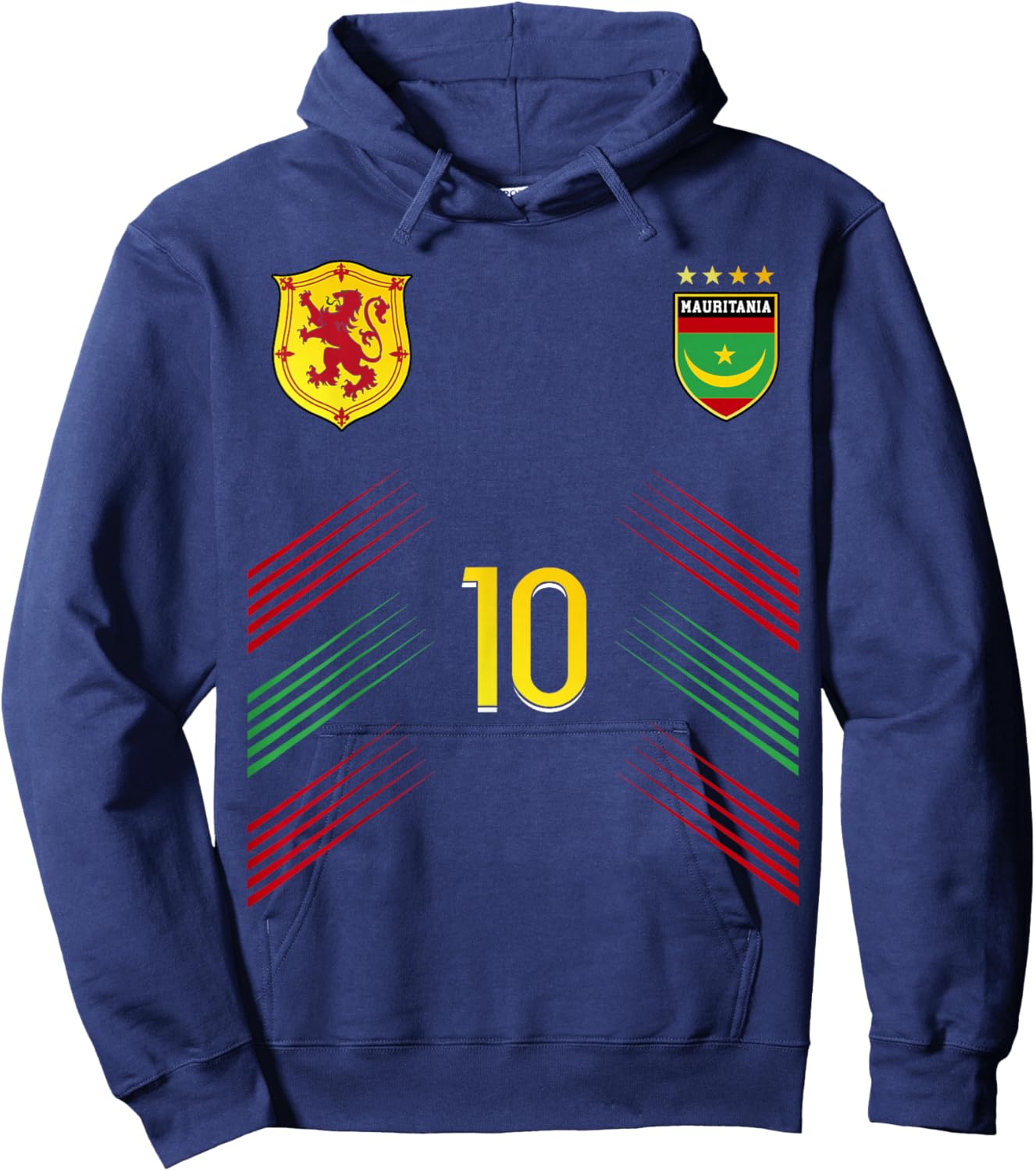 Mauritania Flag Mauritanian Pride Lovers Hoodie - Hoodie | Navy