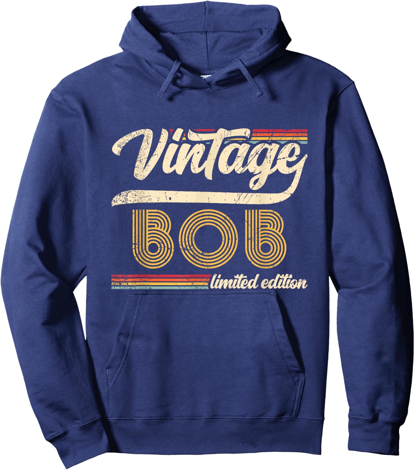 Classic Personalized Vintage Bob Limited edition Men Hoodie - Hoodie | Navy
