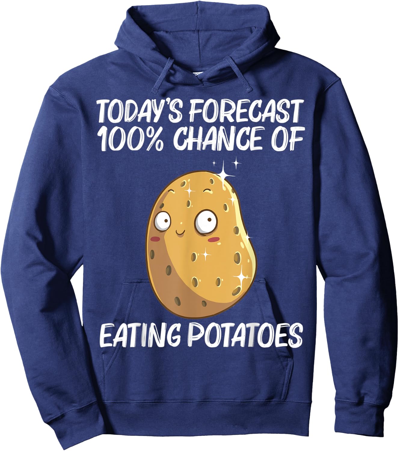 Cute Potato Gift Women Vegetable Baked Potato Lovers Hoodie - Hoodie | Navy
