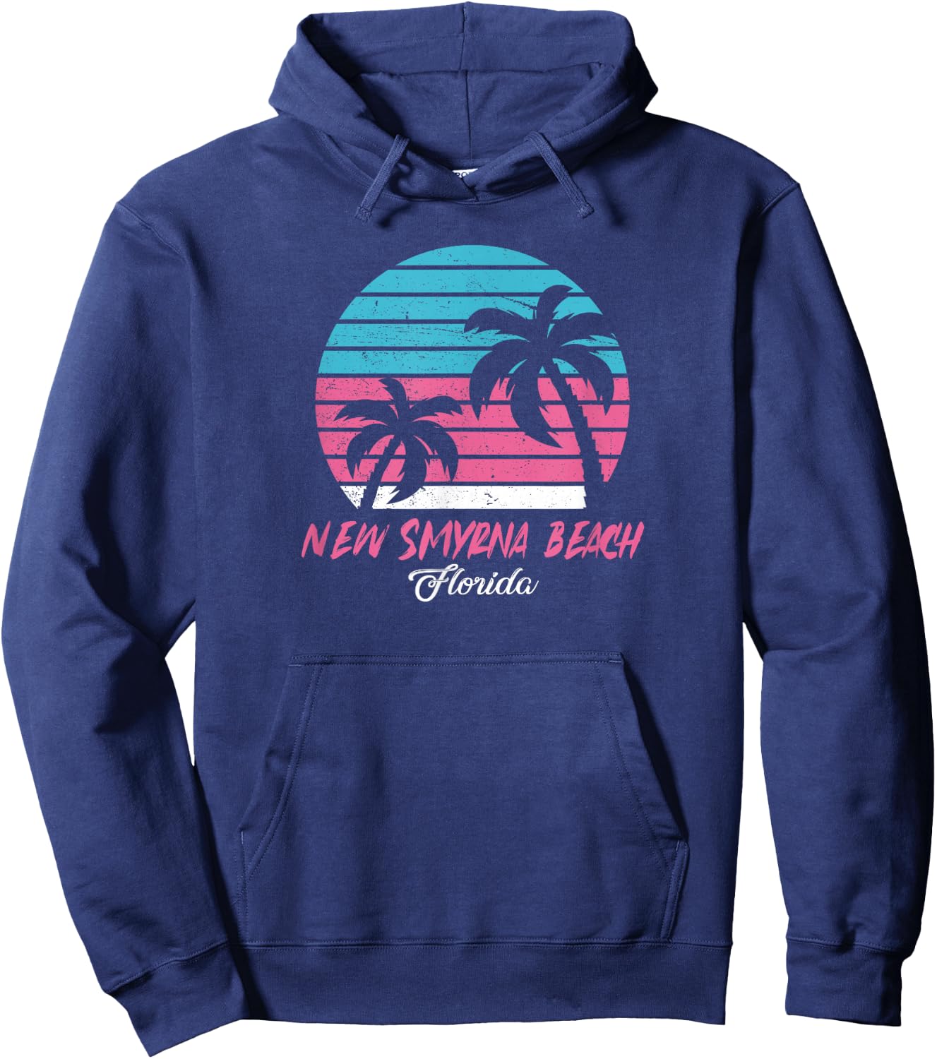 New Smyrna Beach Souvenir - Florida Reminder Men Women Hoodie - Hoodie | Navy