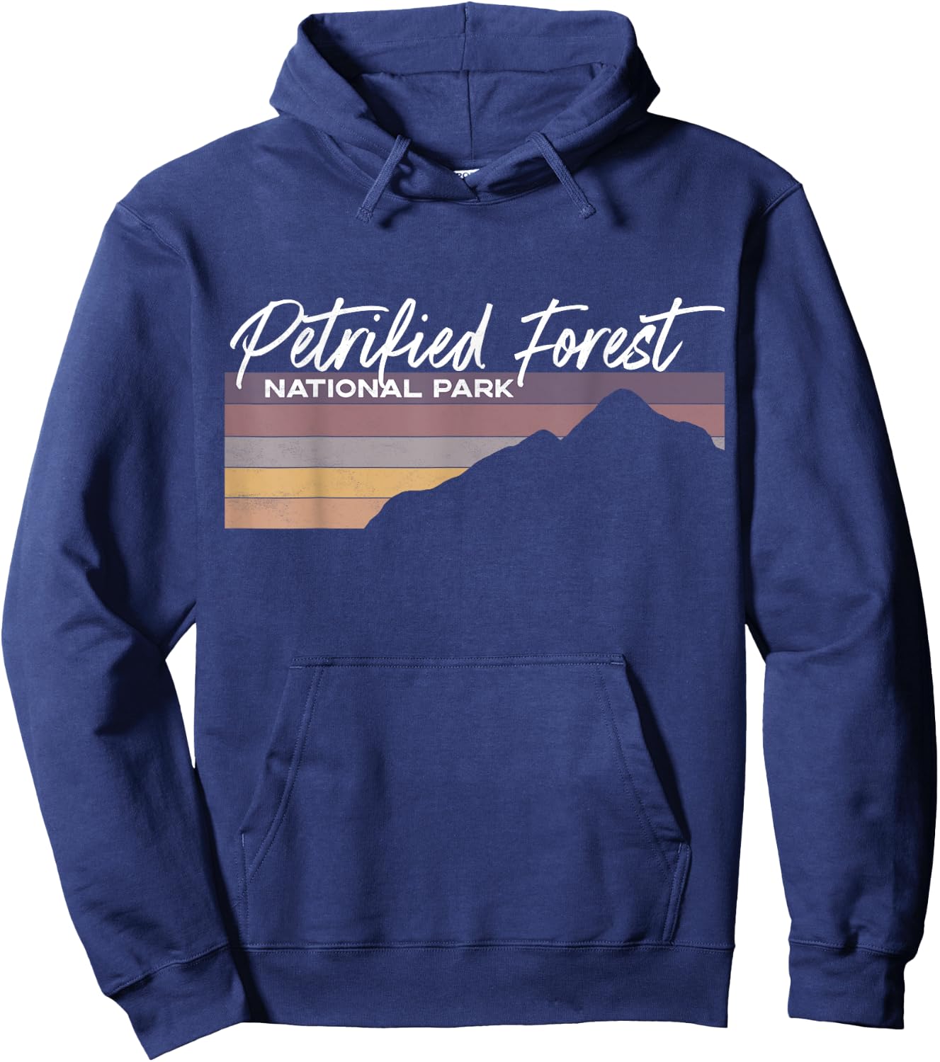 Petrified Forest National Park Arizona AZ Desert Mesa Hoodie - Hoodie | Navy
