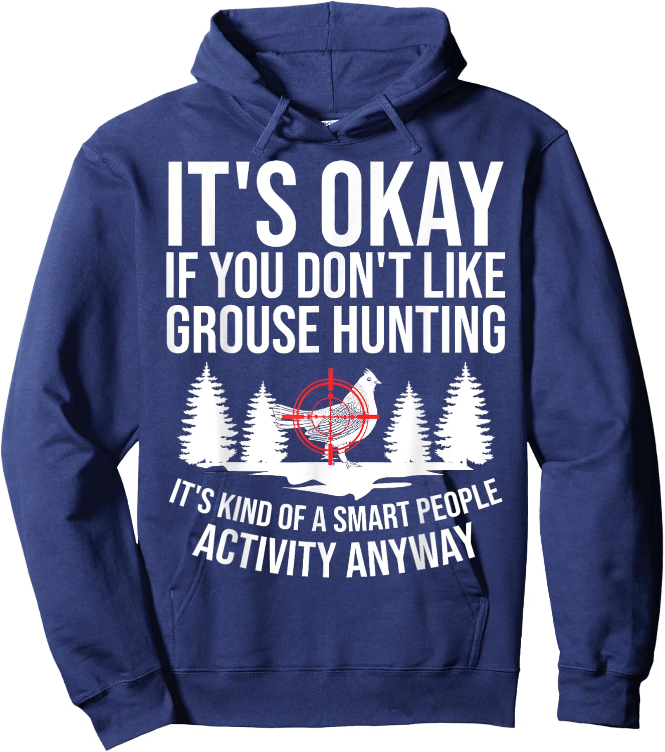 Ruffed Grouse Hunting Bird Spruce Grouse Hoodie - Hoodie | Navy