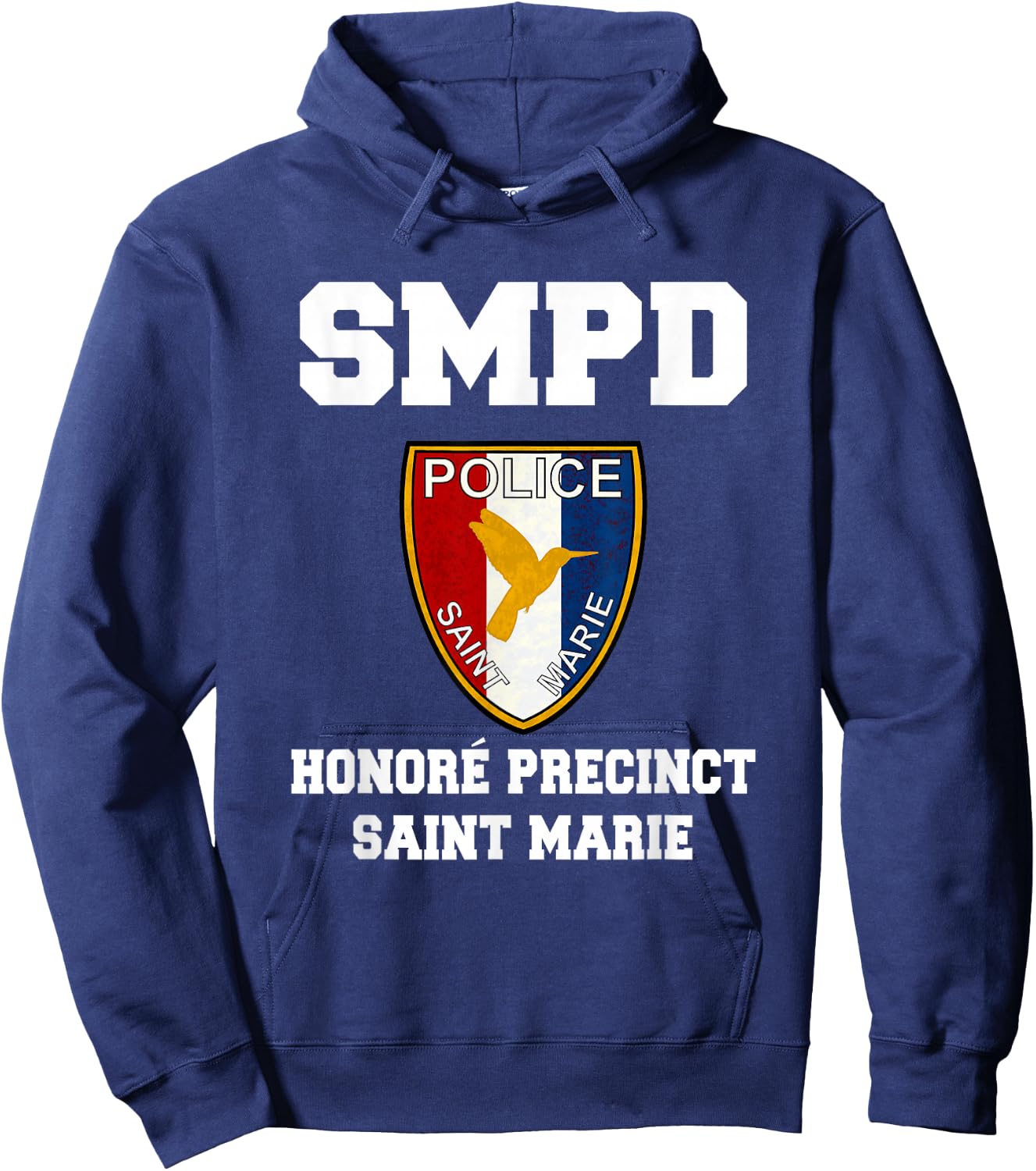 Death Paradise Saint Marie Police Badge Hoodie - Hoodie | Navy