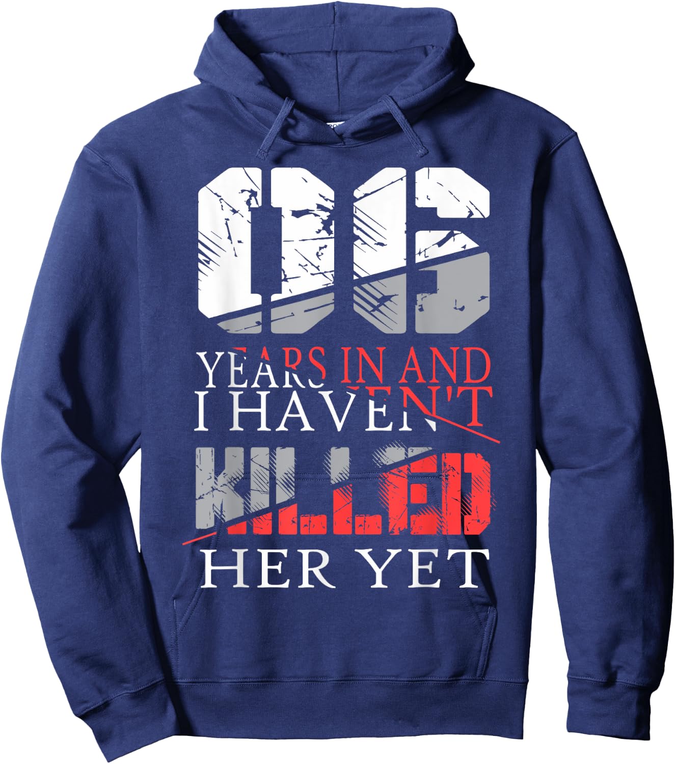 6th Wedding Anniversary Gift Shirts Her Couples Hoodie - Hoodie | Navy