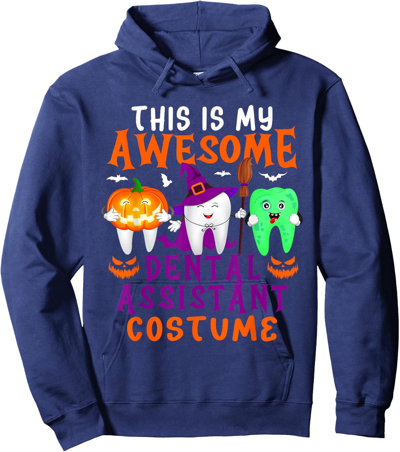 My Awesome Dental Assistant Costume Halloween Horror Tools Hoodie - Hoodie | Navy