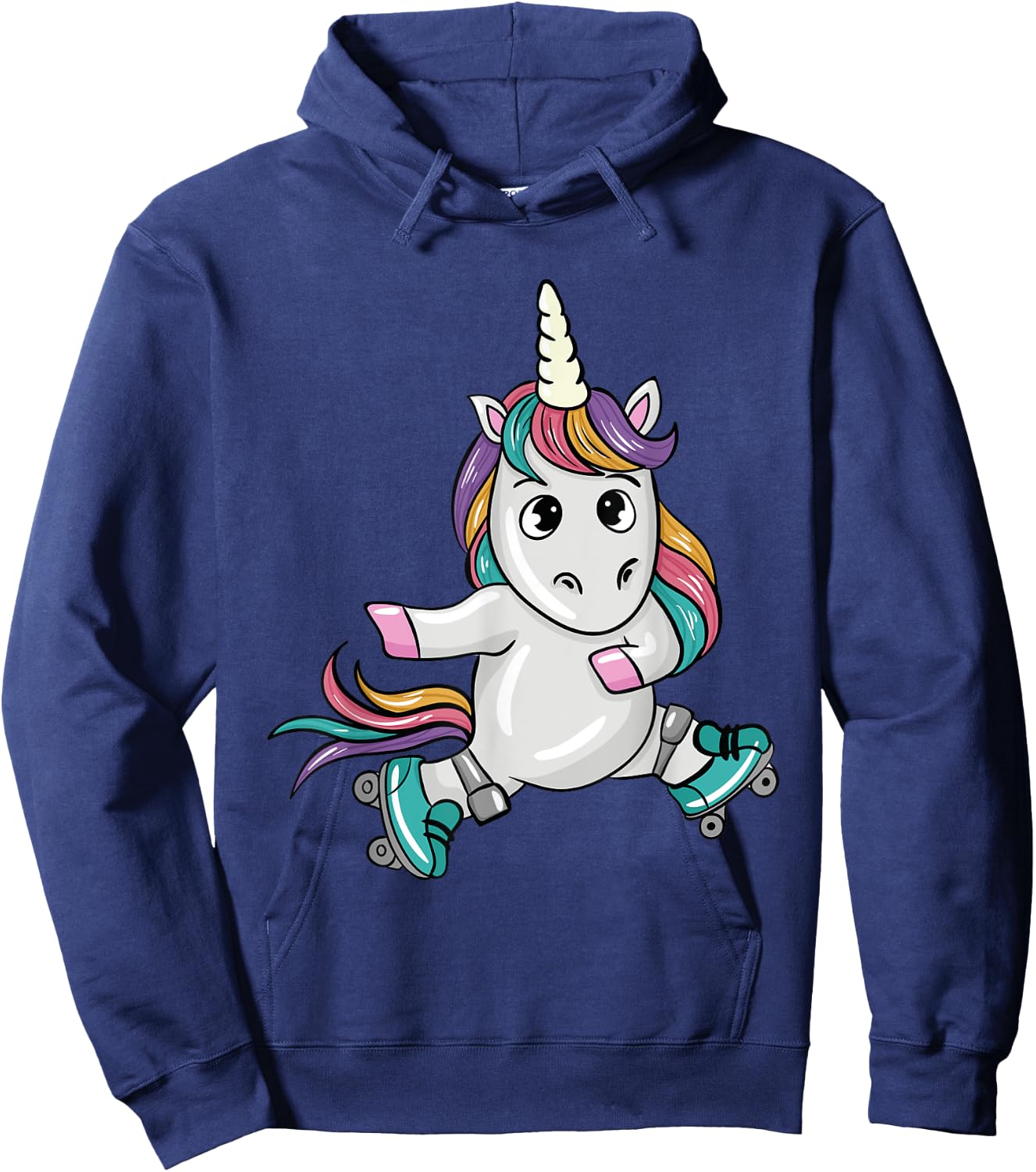 Unicorn Roller Skates Lover Gifts Roller Skating Lover Gift Hoodie - Hoodie | Navy
