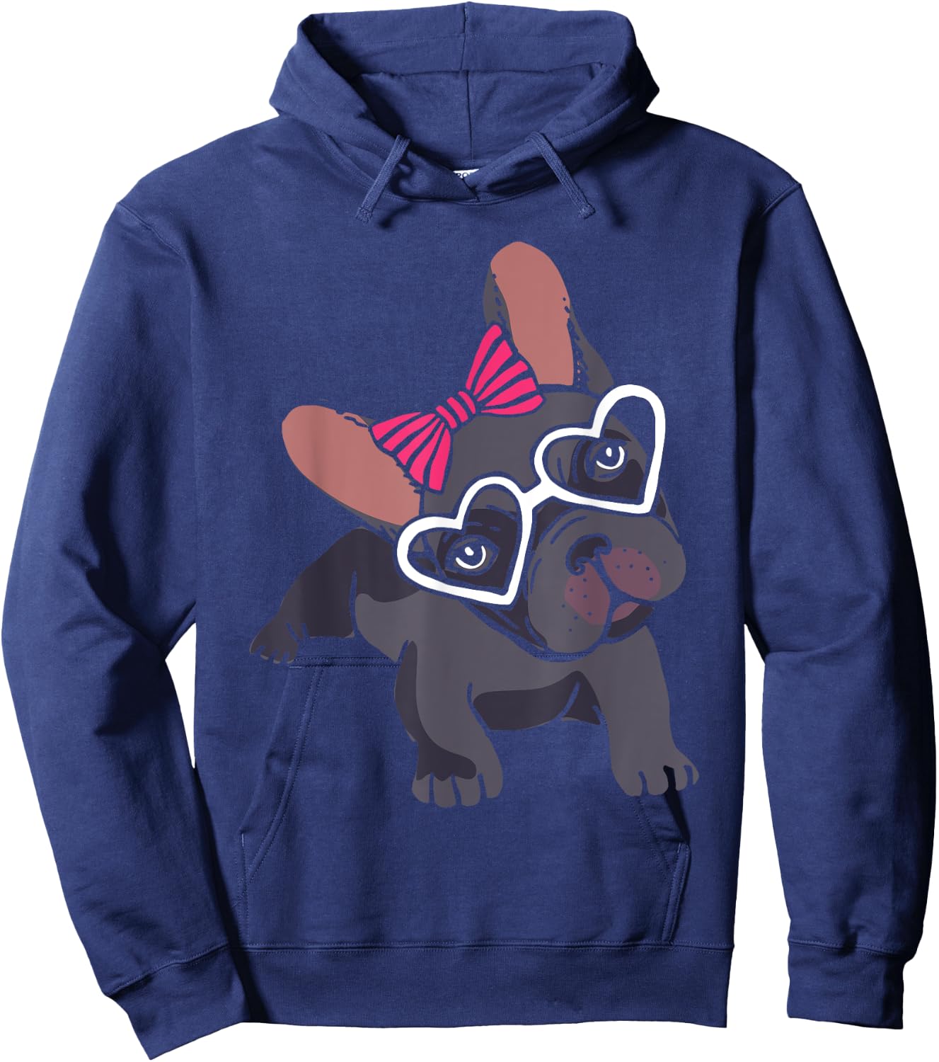 Cute Frenchie Girls Women Gift Pet Animal French Bulldog Hoodie - Hoodie | Navy