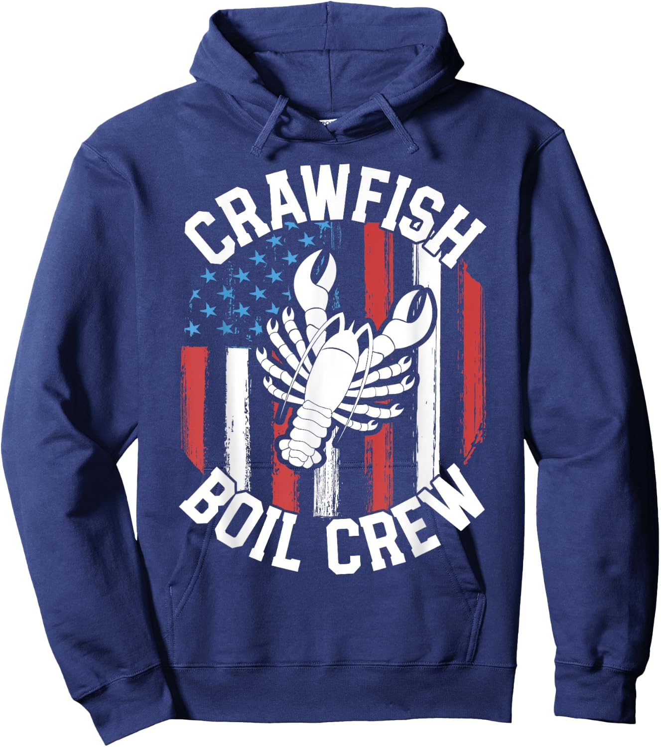 Crawfish Boil Crew Funny Cajun Shirts Mardi Gras Hoodie - Hoodie | Navy