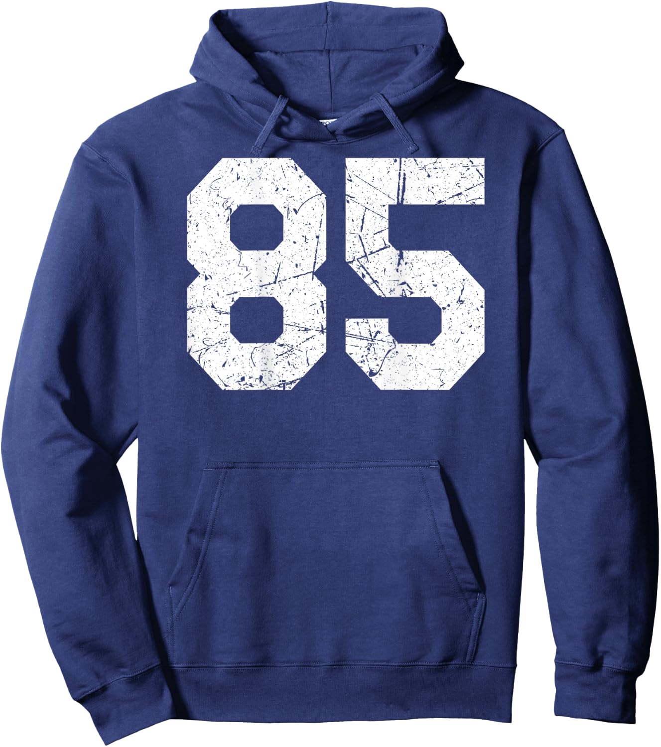 #85 Jersey Uniform Varsity Sports Number, 85th Hoodie - Hoodie | Navy