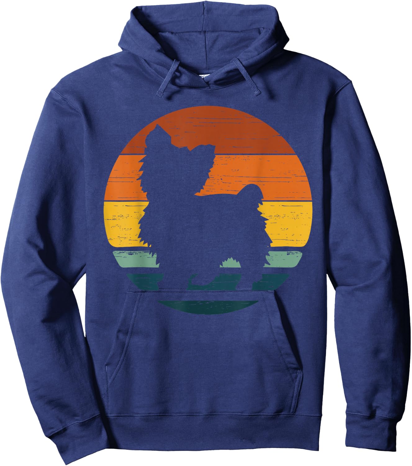 Chorkie Vintage Retro Mom Dad Dog Gift Hoodie - Hoodie | Navy