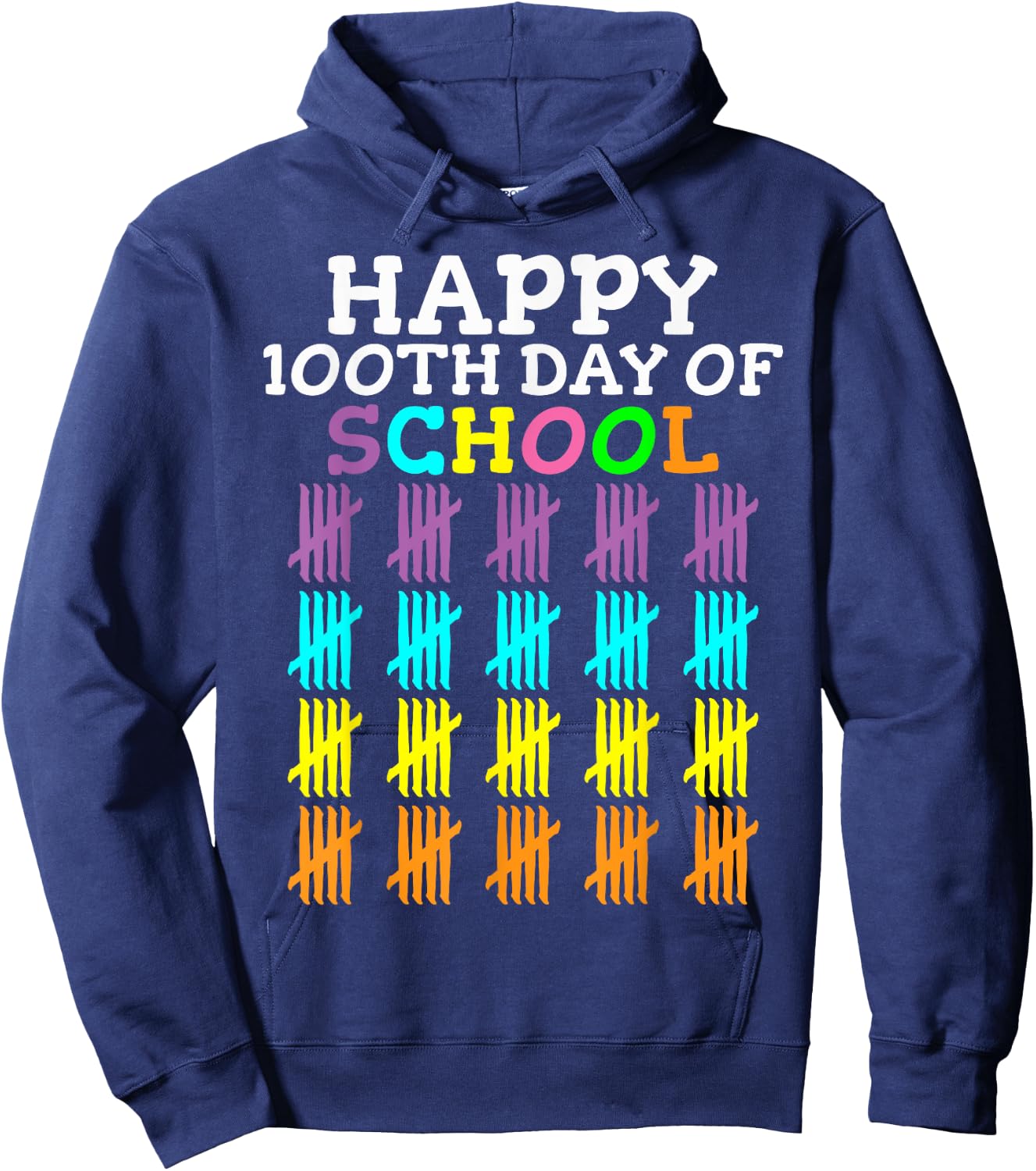 100 Days Of School Student Teacher Hoodie - Hoodie | Navy