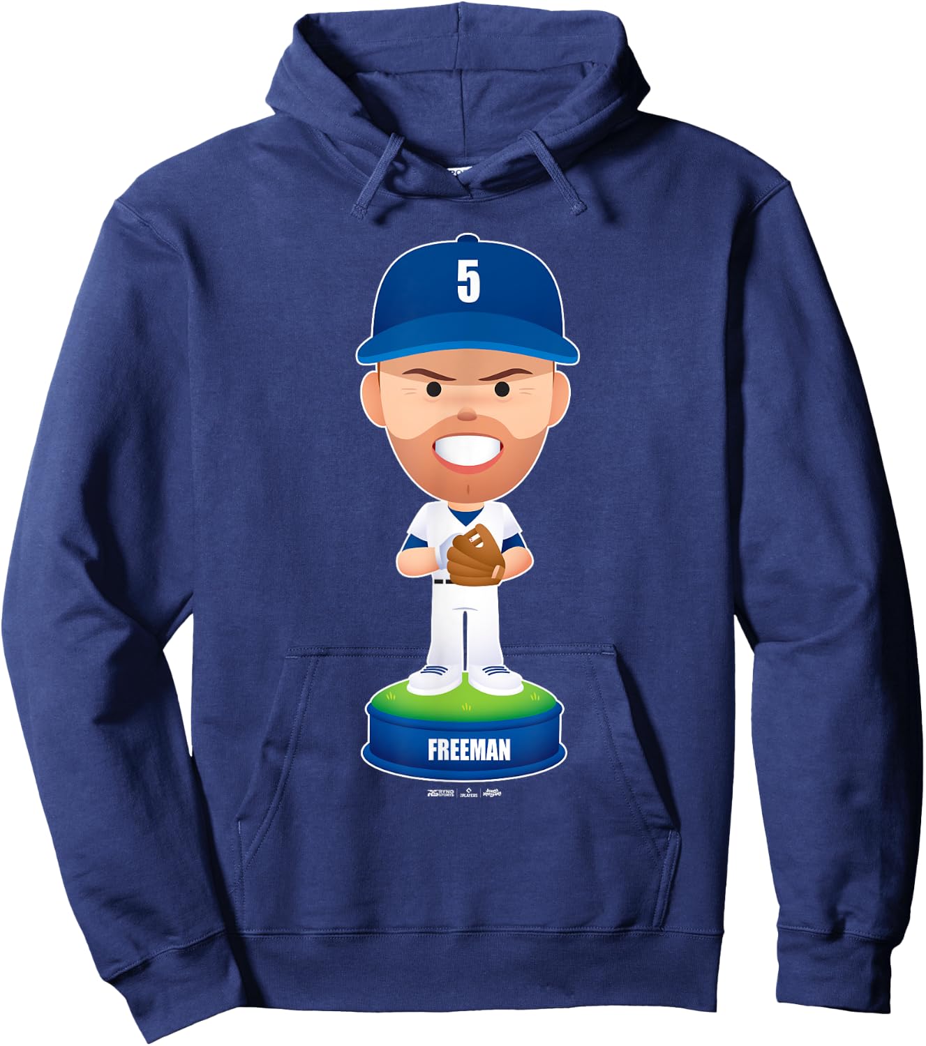 Freddie Freeman Los Angeles Baseball Bobblehead MLBPA Hoodie - Hoodie | Navy