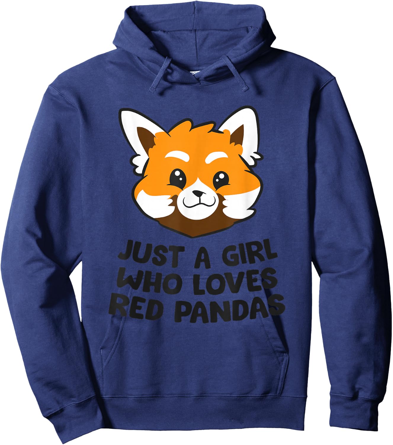 Red Panda Just a Girl Who Loves Red Pandas Hoodie - Hoodie | Navy