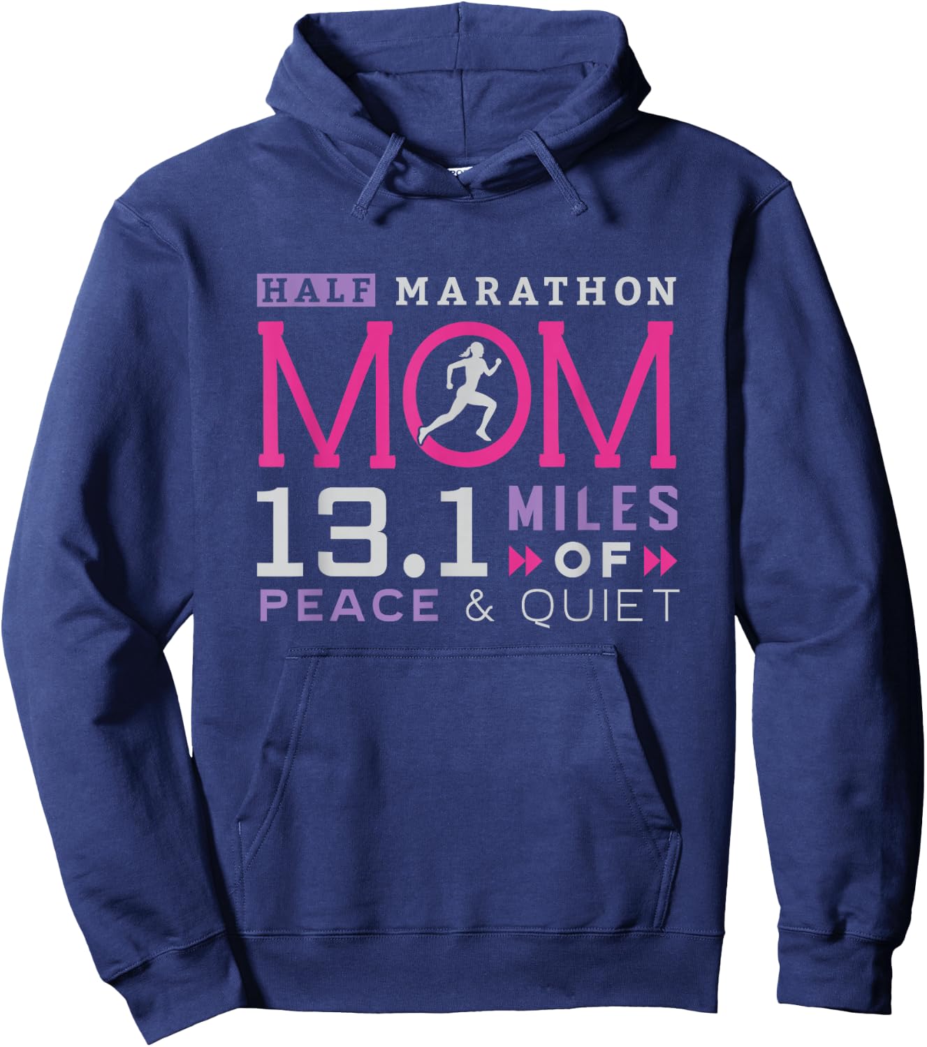 13.1 Half Marathon Mom Shirt Running Mommy Runner Women Hoodie - Hoodie | Navy