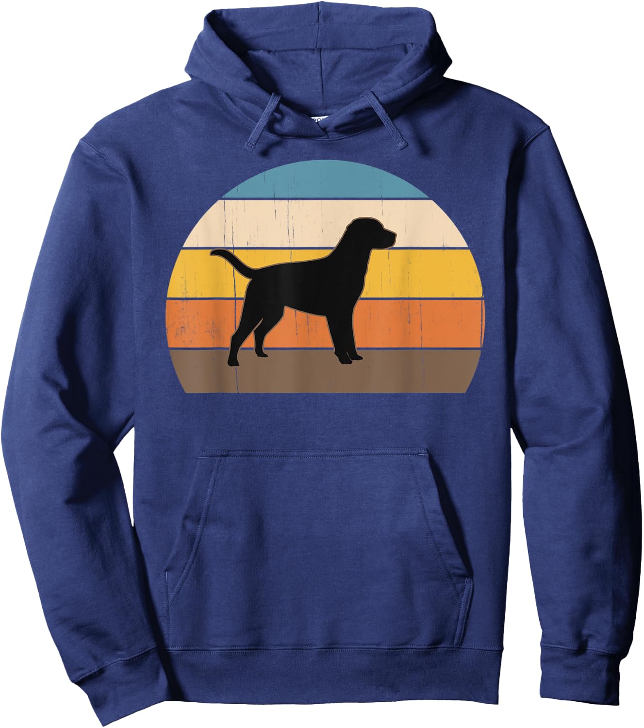 Cool Retro Sunset Labradors Great Labrador Owner / Lover Hoodie - Hoodie | Navy