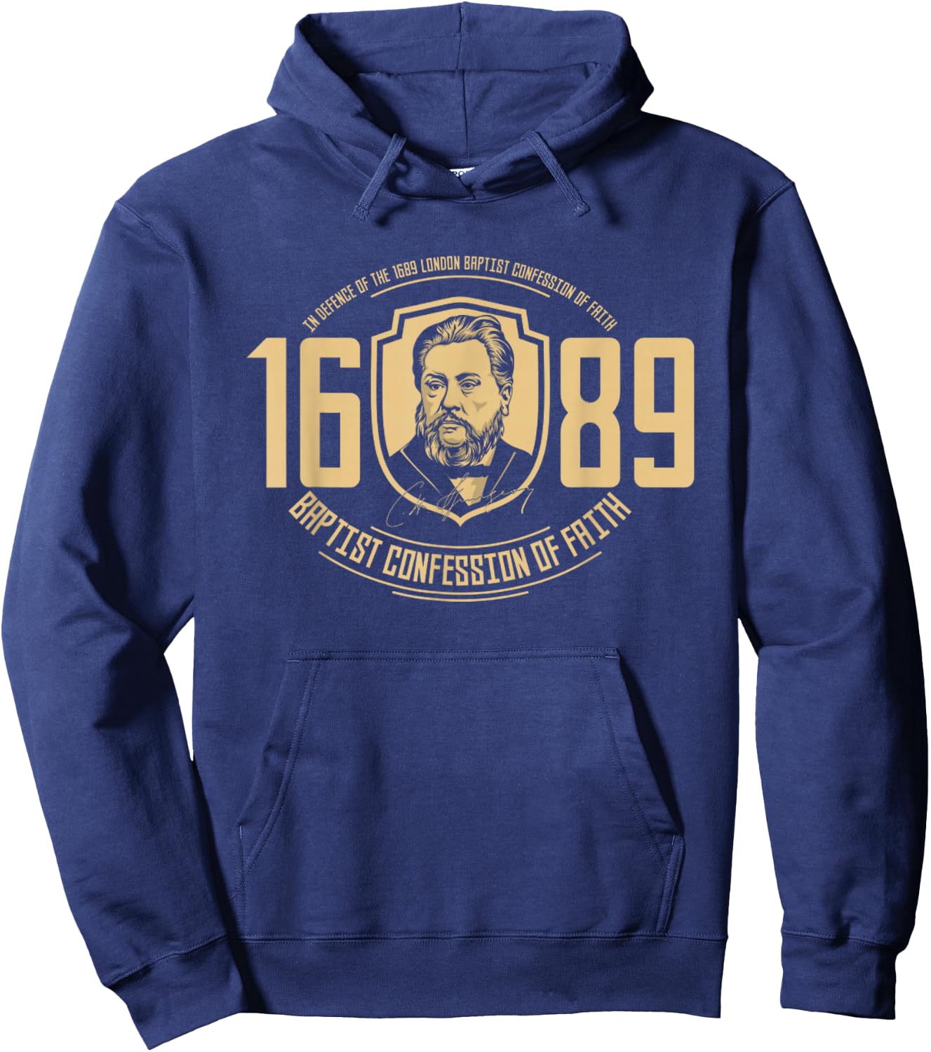 The 1689 Baptist Confession Of Faith Reformed Christ Hoodie - Hoodie | Navy