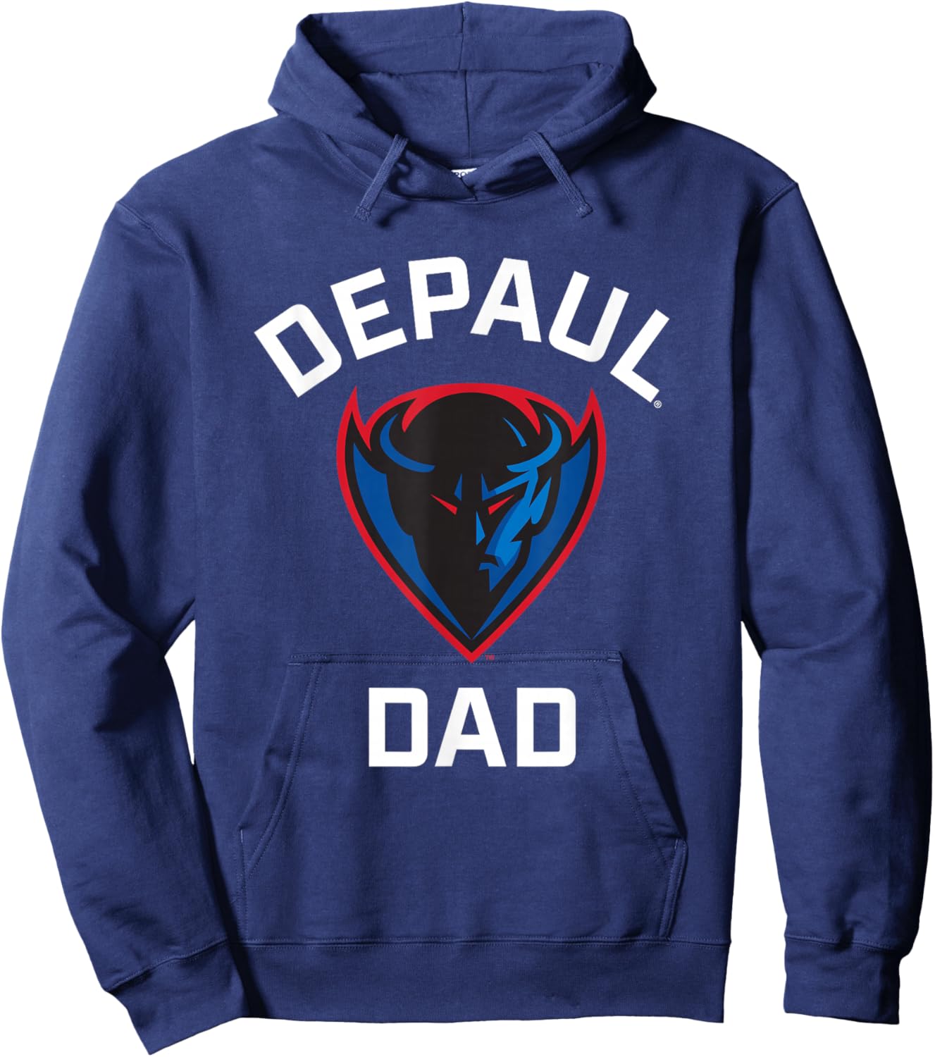 DePaul University Blue Demons Arched Dad Hoodie - Hoodie | Navy