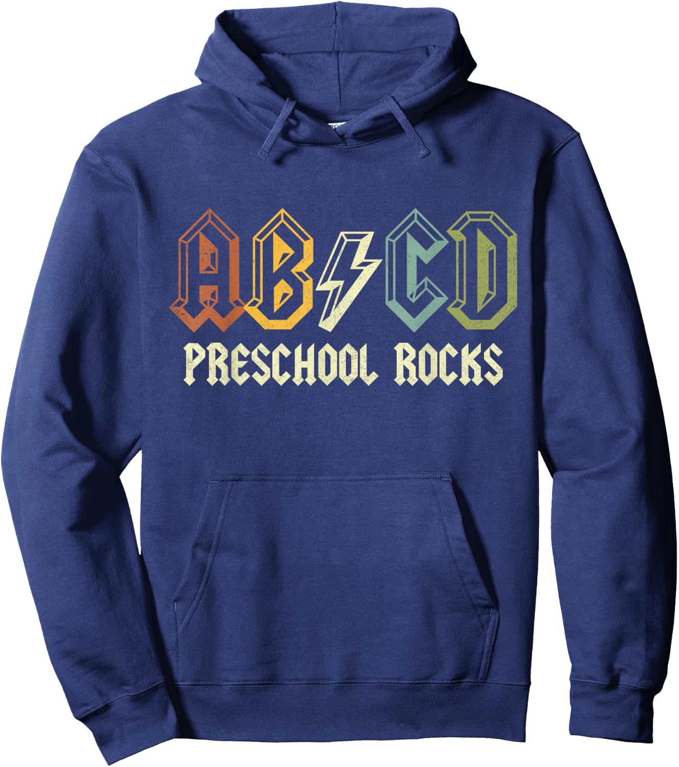 ABCD Rocks Back To School Preschool Rocks Funny Teacher Hoodie - Hoodie | Navy